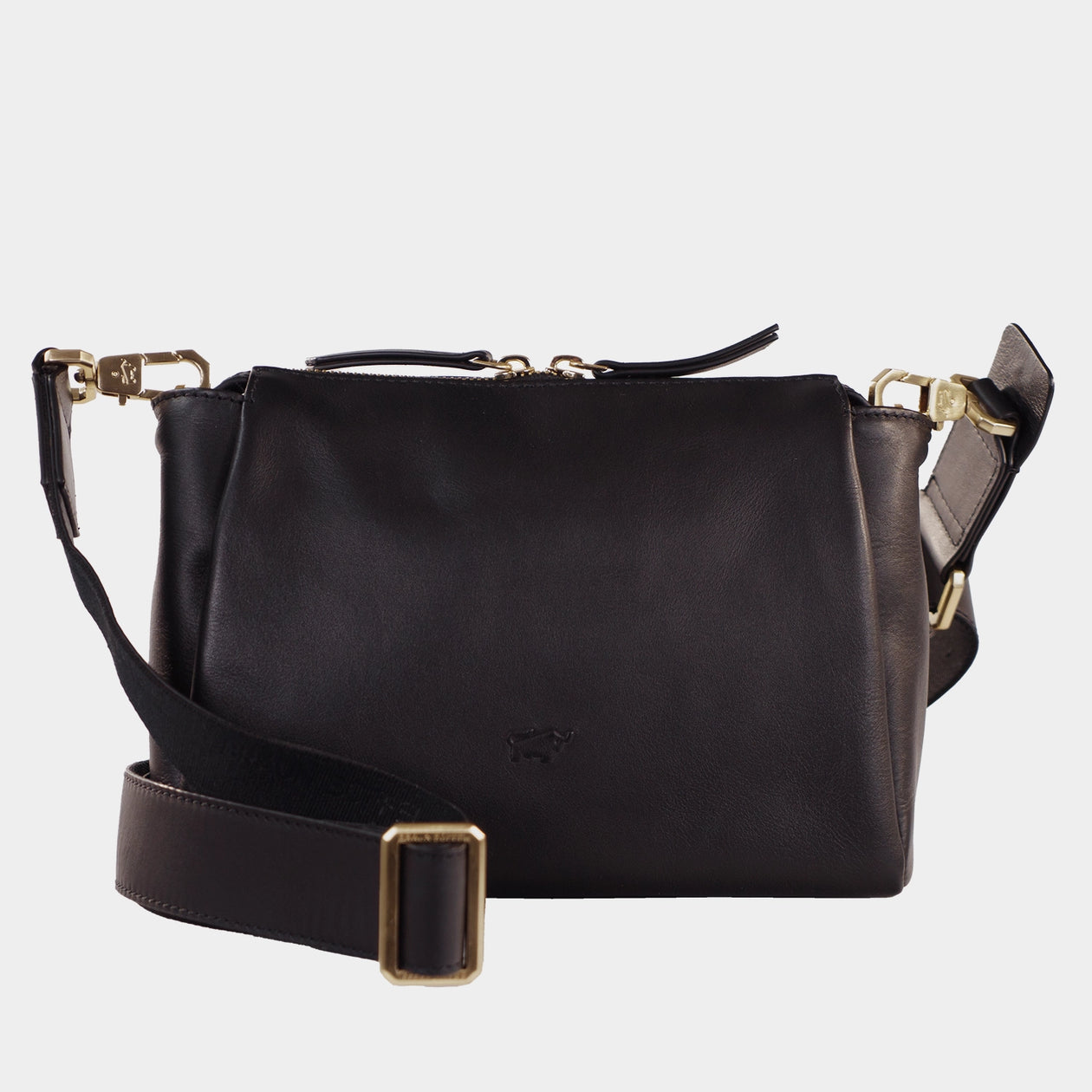 Frontansicht LOTTA Umhängetasche S schwarz