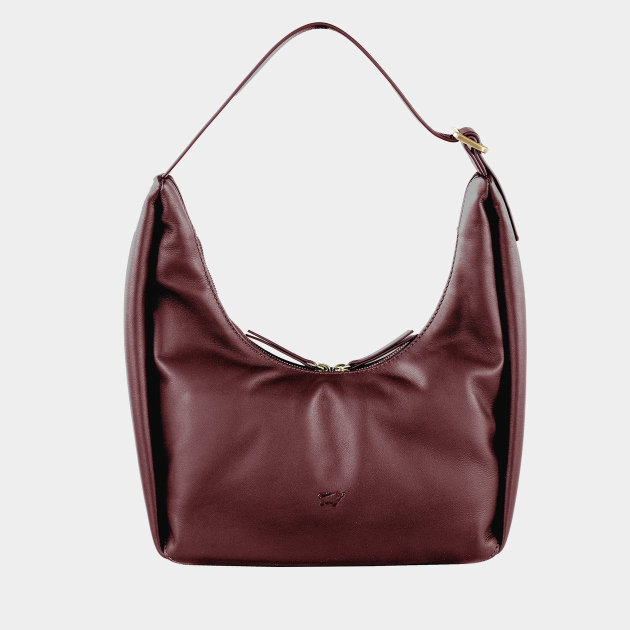 Frontansicht LOTTA Hobo Bag S tawny port