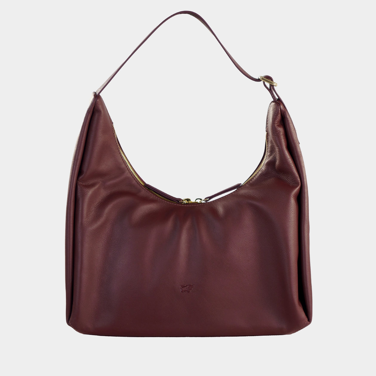 Frontansicht LOTTA Hobo Bag L tawny port