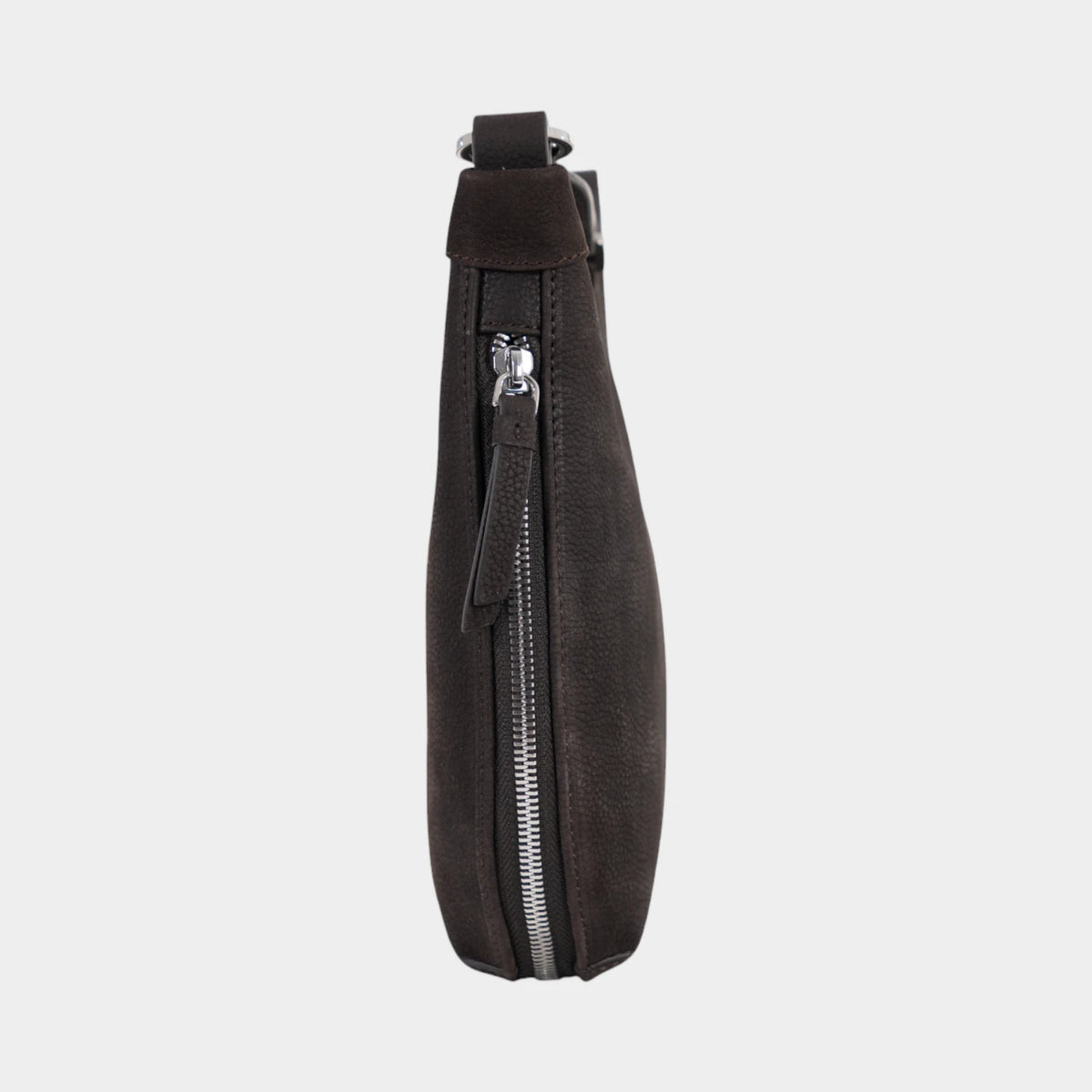 Seitenansicht LIV VELVET Hobo Bag S braun