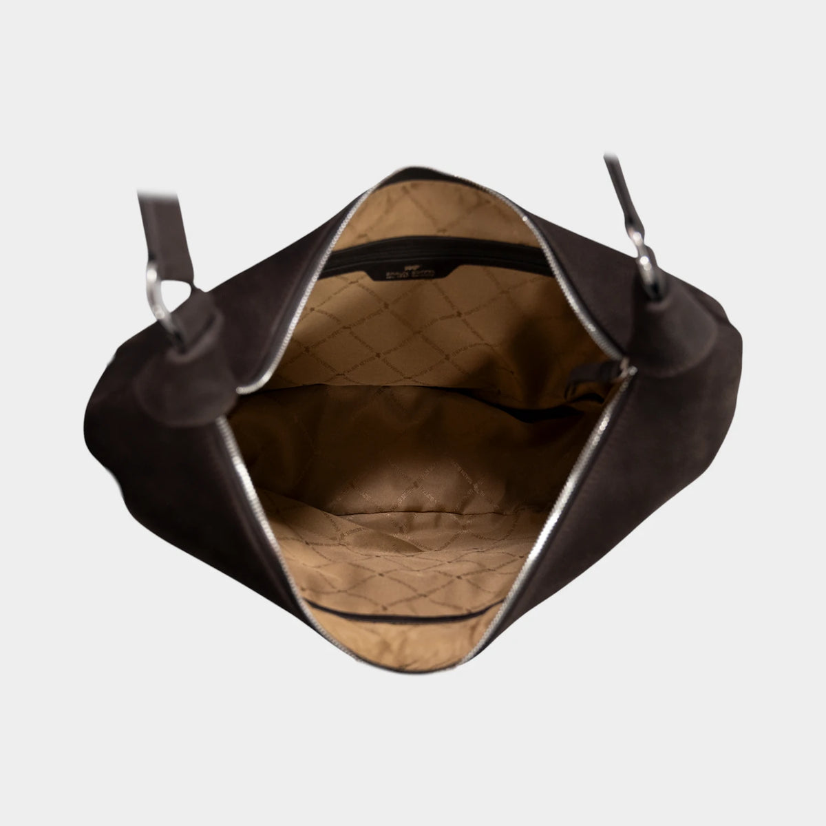 Innenansicht LIV VELVET Hobo Bag M braun