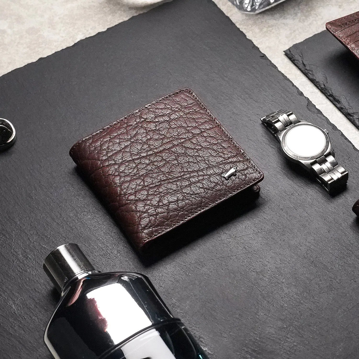 KARL RFID Geldbörse Carré 4CS braun