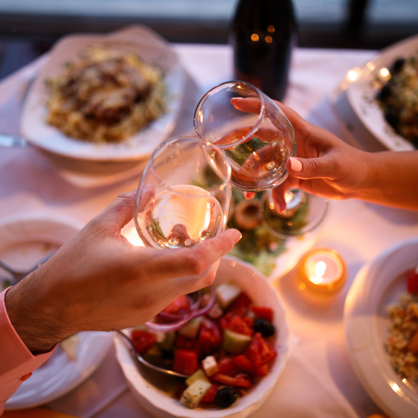 Candlelight Dinner zur ledernen Hochzeit