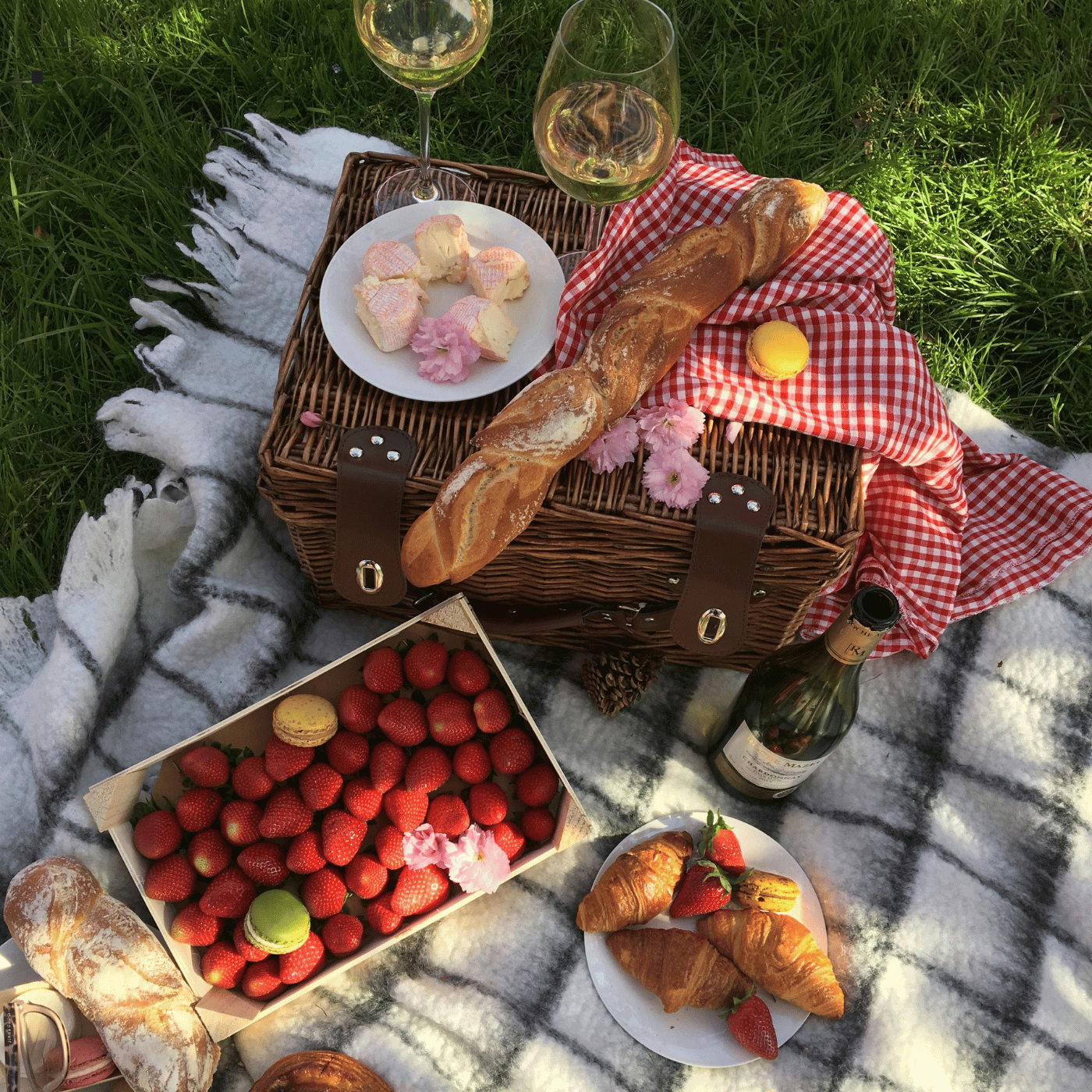 Picknick zur ledernen Hochzeit