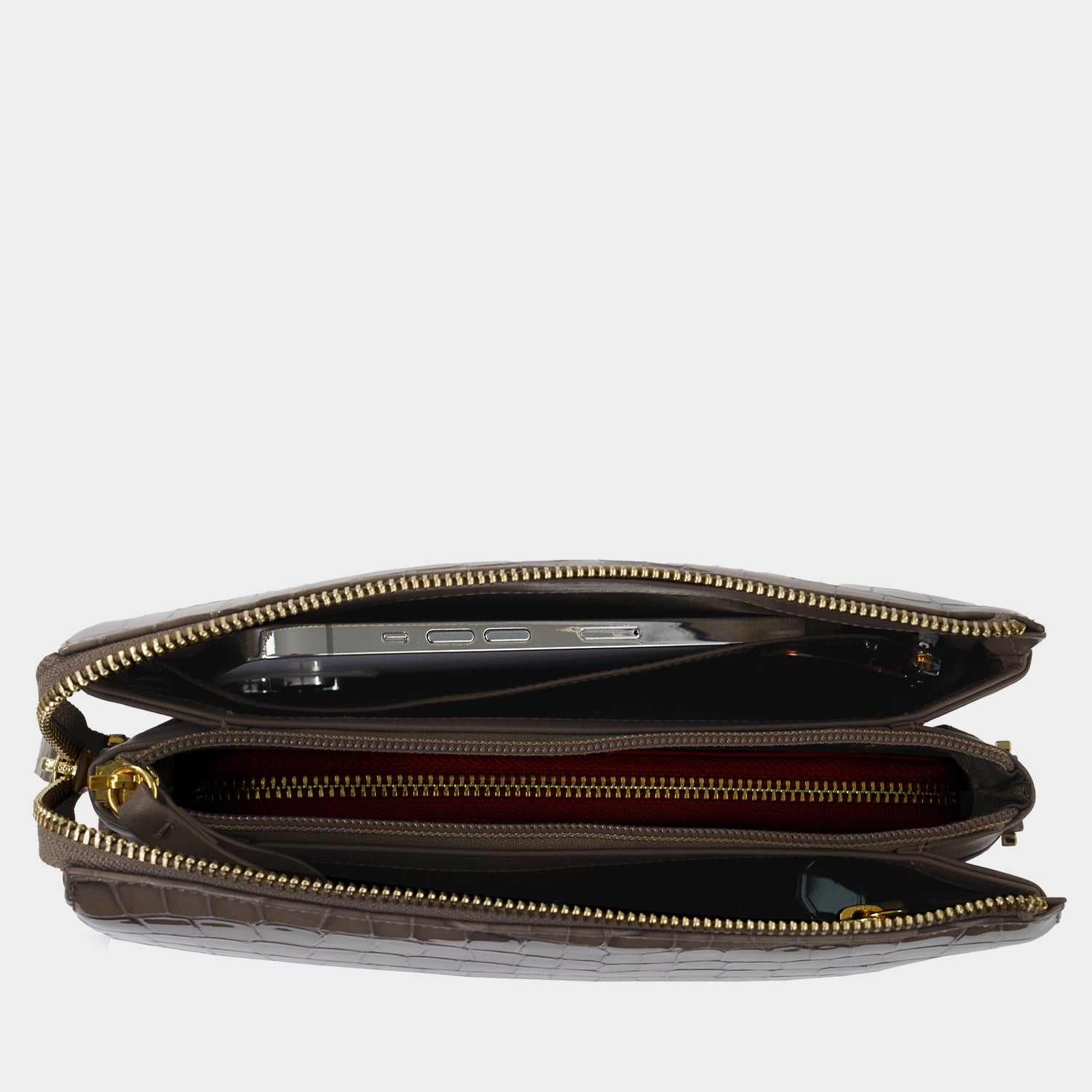 Innenansicht VERONA Umhängetasche clay