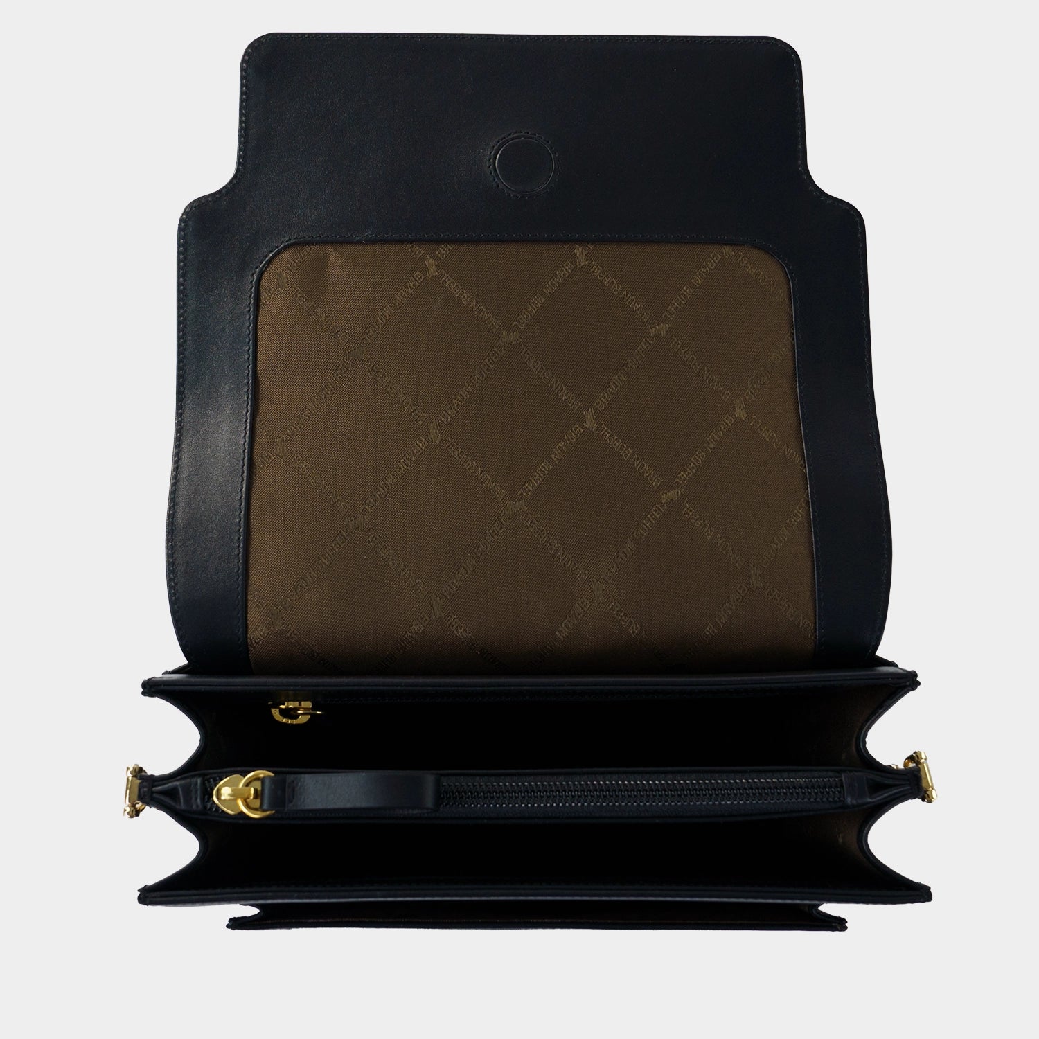 Innenansicht VERONA Umhängetasche M schwarz