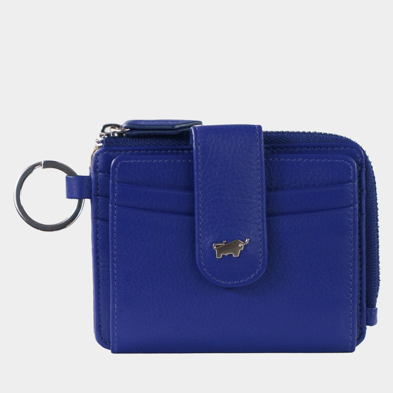 Frontansicht JOY RFID Kartenbörse mit Schlüsselring 12CS indigo violet