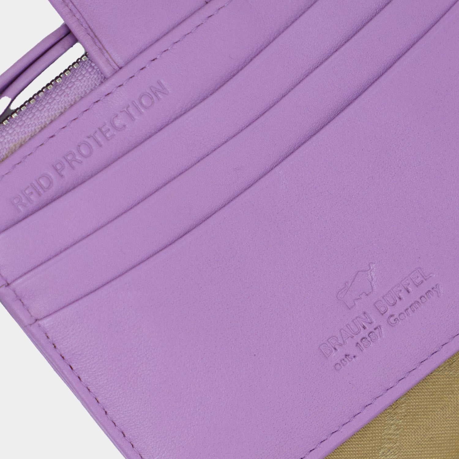 Keyfeature-3 JOY RFID Kartenbörse mit Schlüsselring 12CS amethyst