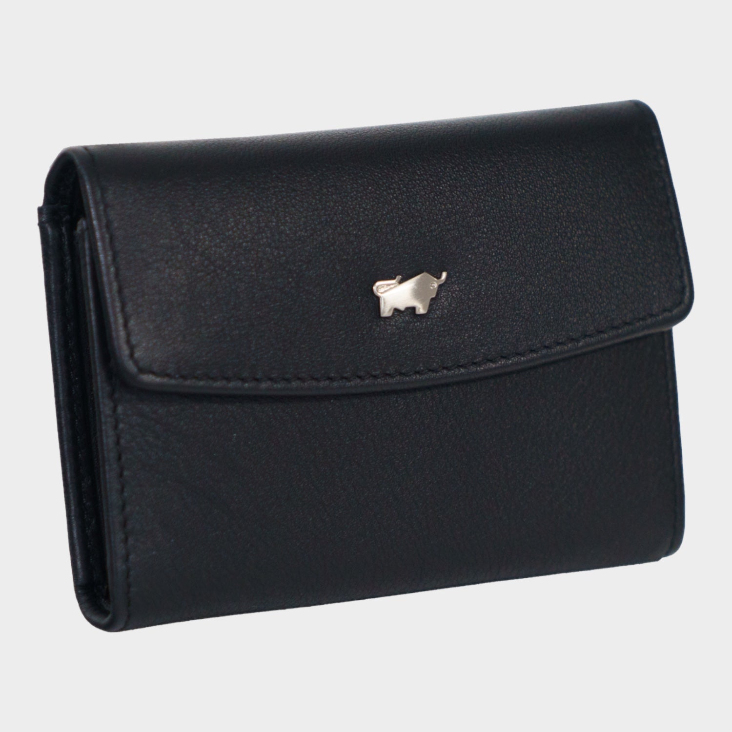 Schrägansicht JOY RFID Mini Geldbörse slim 3CS black