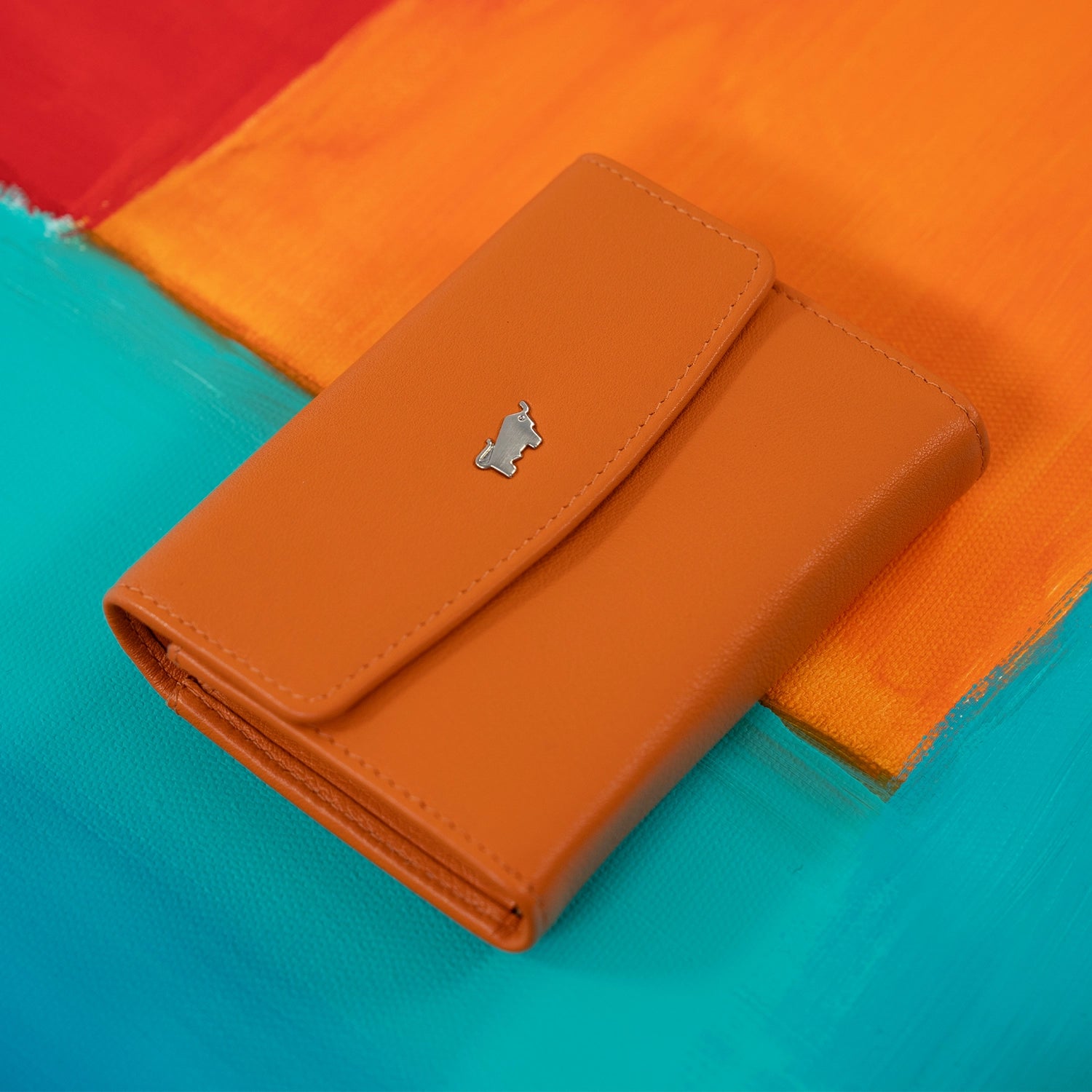 Keyfeature JOY RFID Mini Geldbörse slim 3CS flashy orange