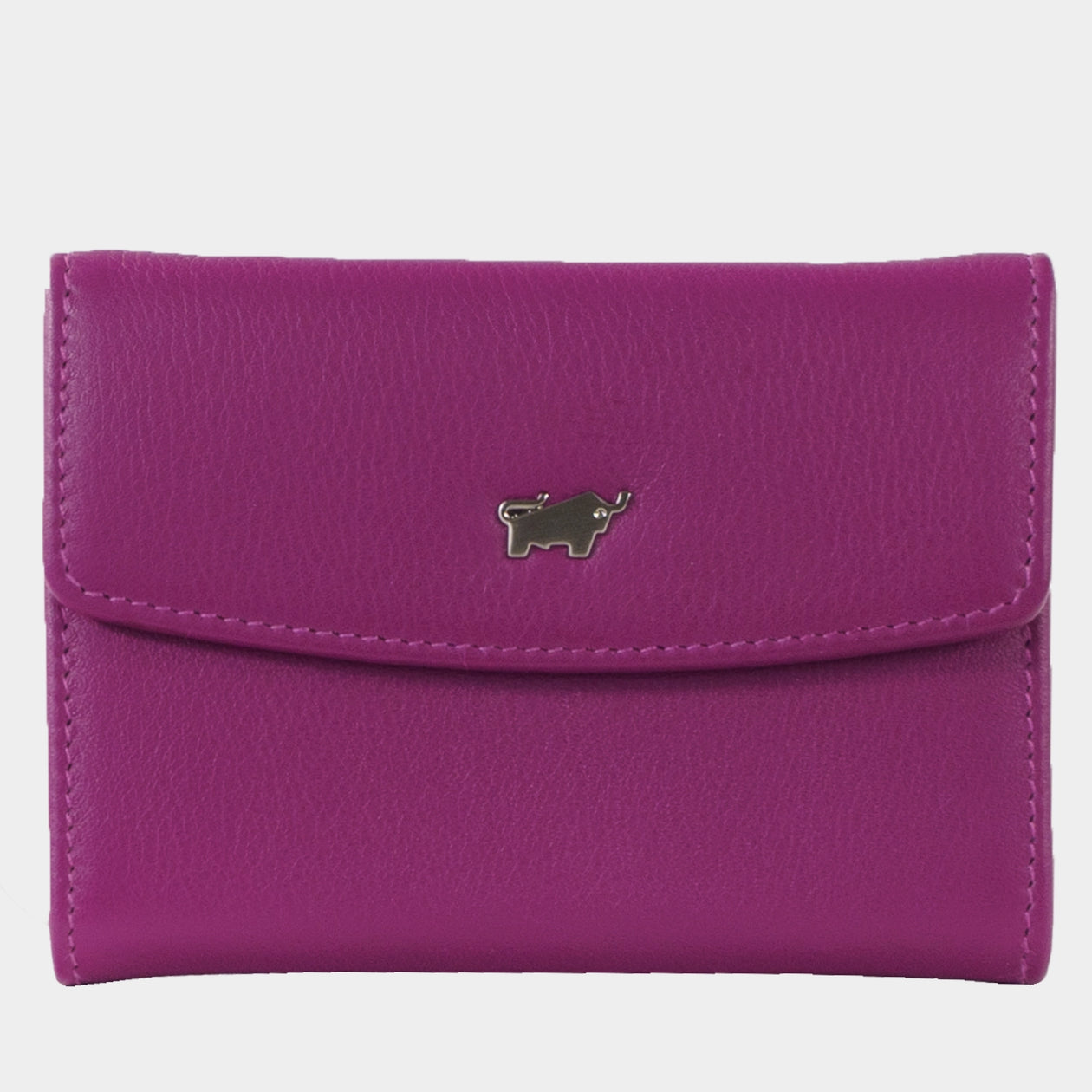 Frontansicht JOY RFID Mini Geldbörse slim 3CS purple plum