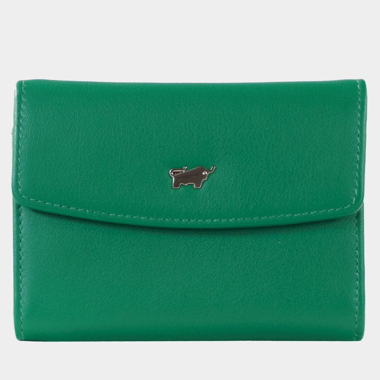 Frontansicht JOY RFID Mini Geldbörse slim 3CS fern green