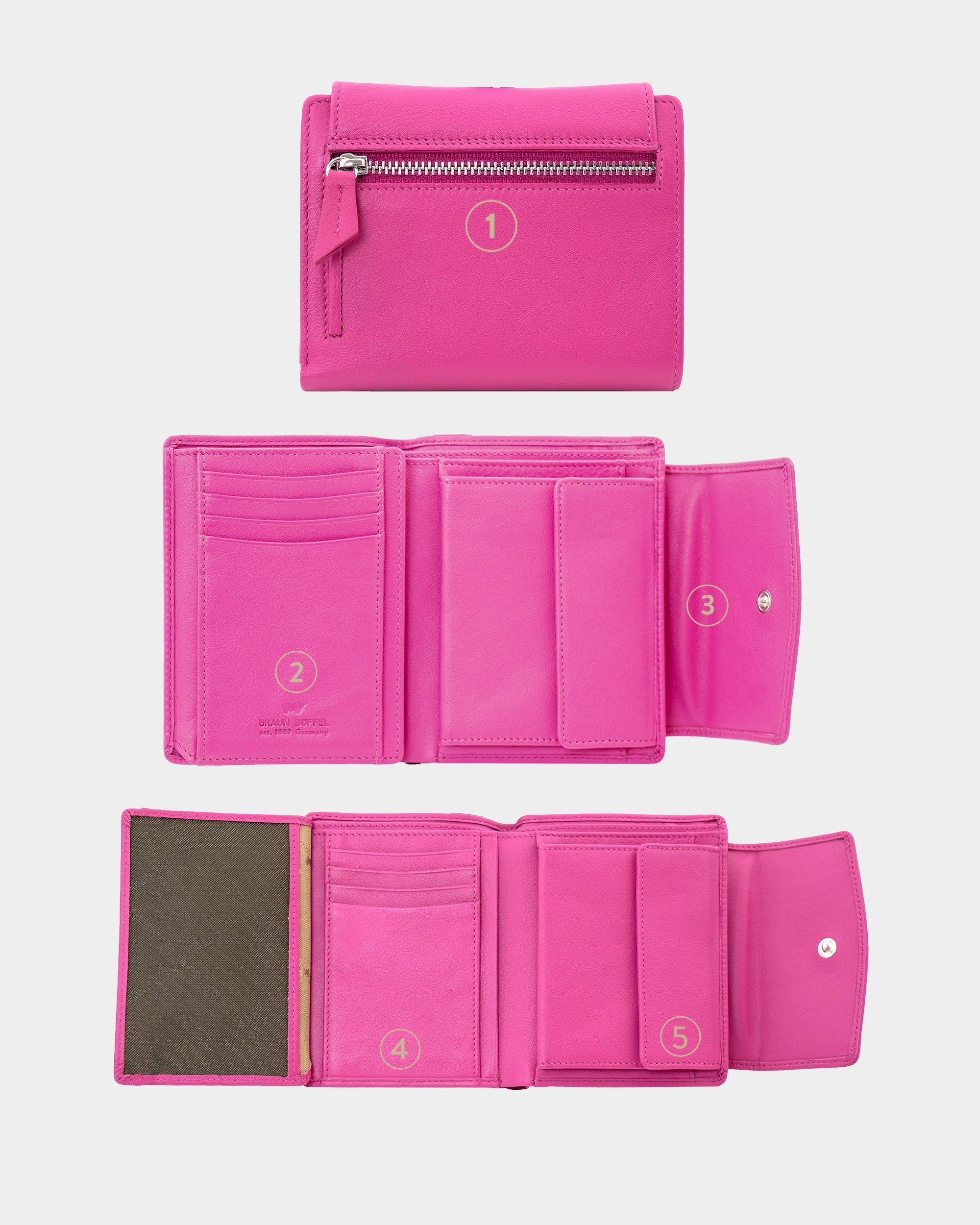 Personalisierungsbild JOY RFID Geldbörse M 8CS pink