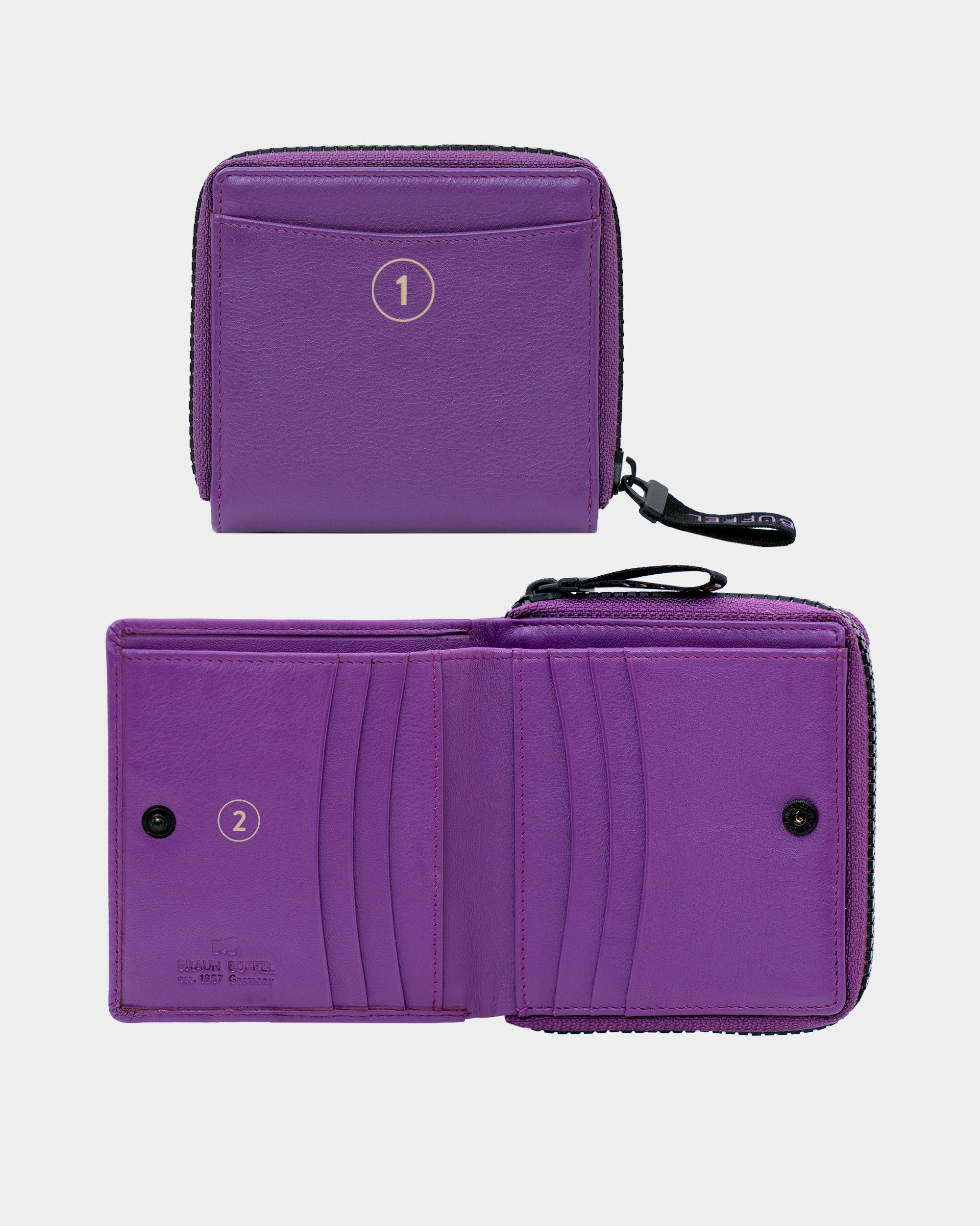 CAPRI RFID RV-Geldbörse S 6CS viola