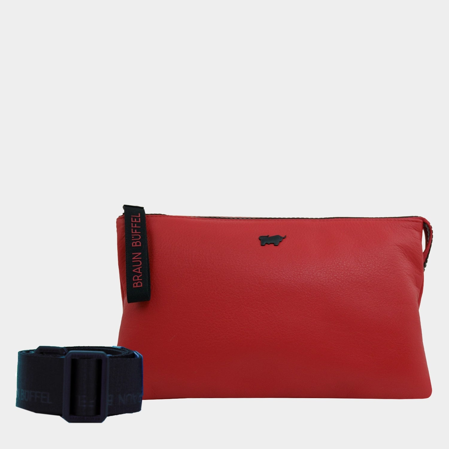 CAPRI shoulder bag flame red | BRAUN BÜFFEL