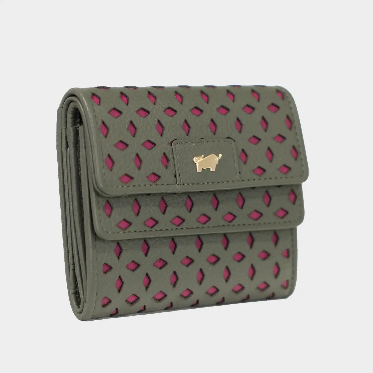 STELLA Wallet 5CS olive/pink