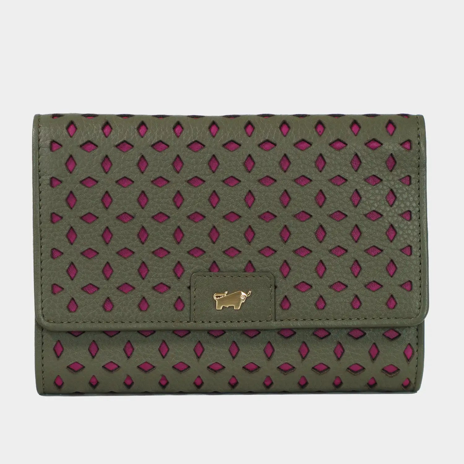 STELLA Geldbörse M 15CS olive/ pink