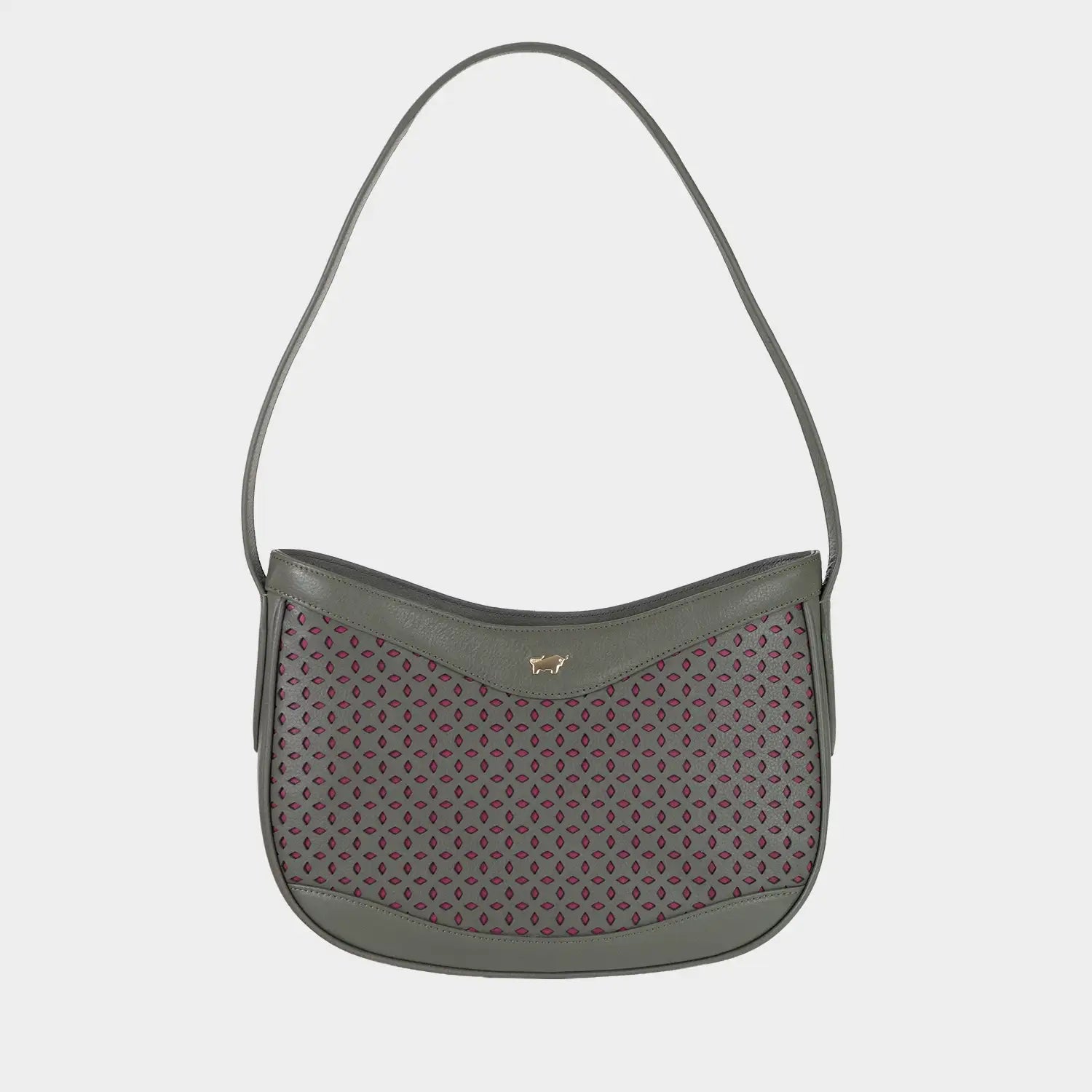 STELLA Hobo Bag olive/ pink