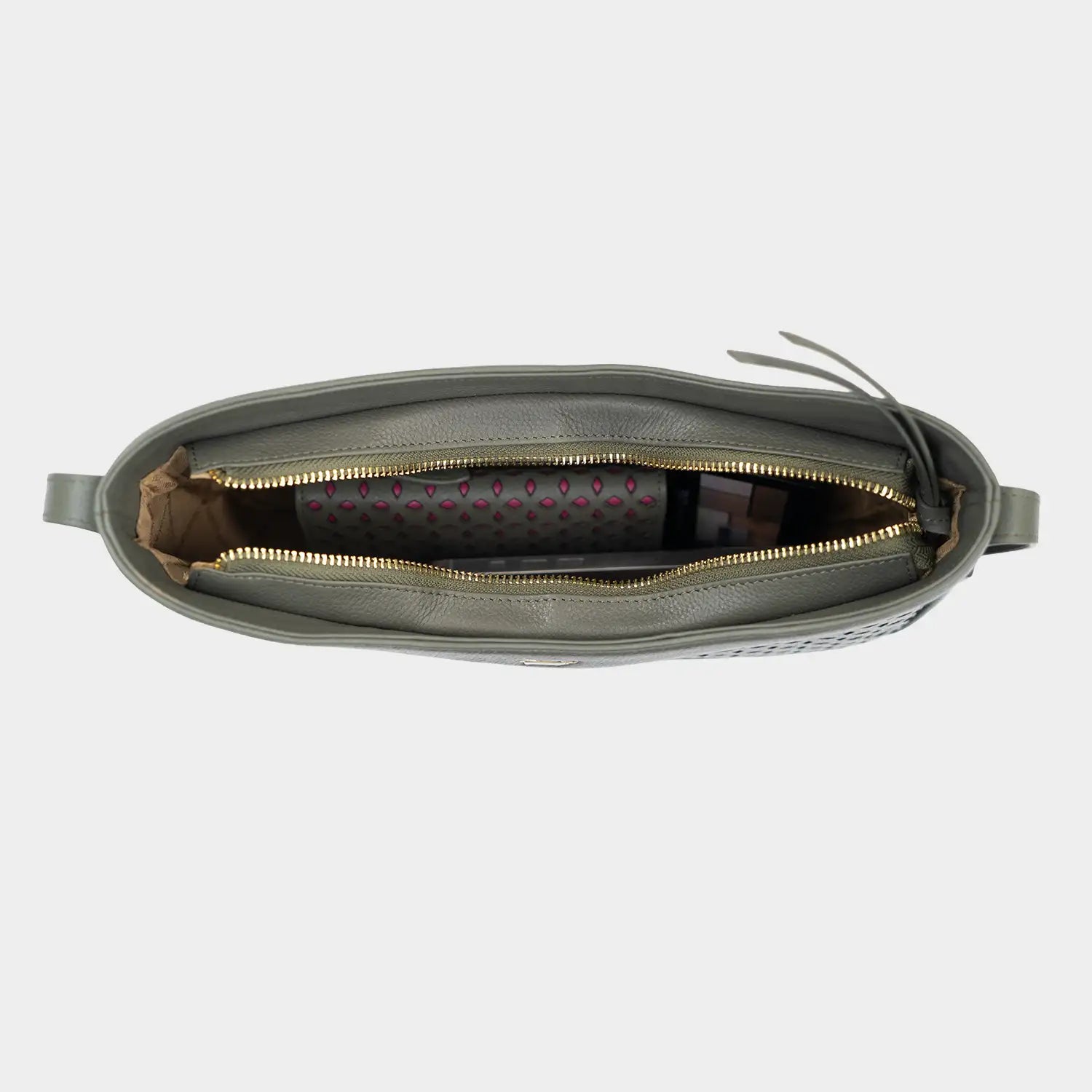 STELLA Hobo Bag olive/ pink