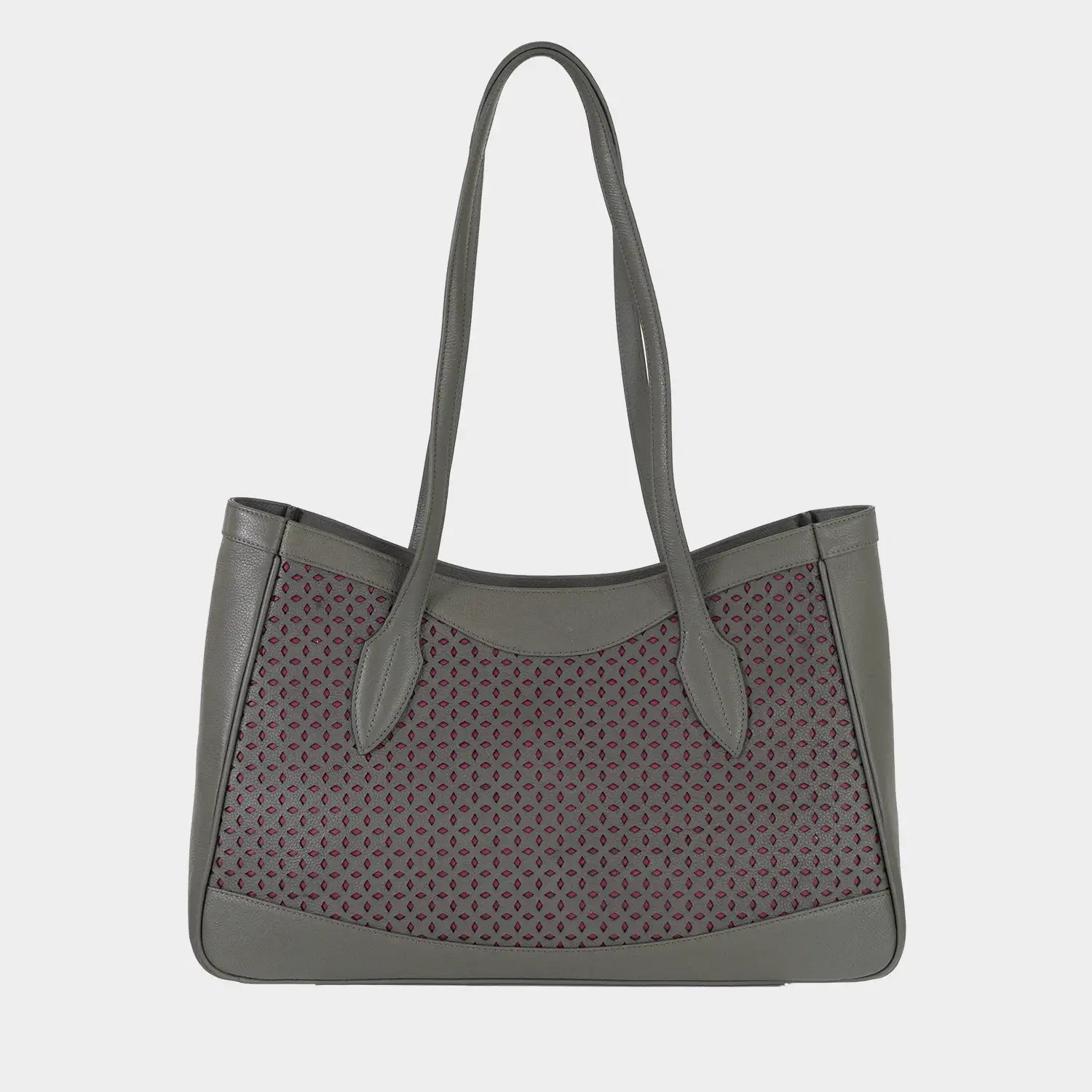 STELLA Shopper L olive/ pink