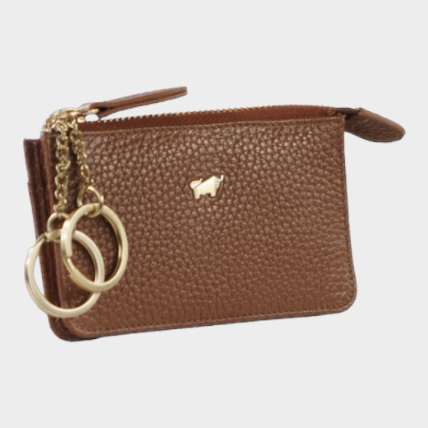 Schrägansicht ASTI Schlüsseletui saddle brown