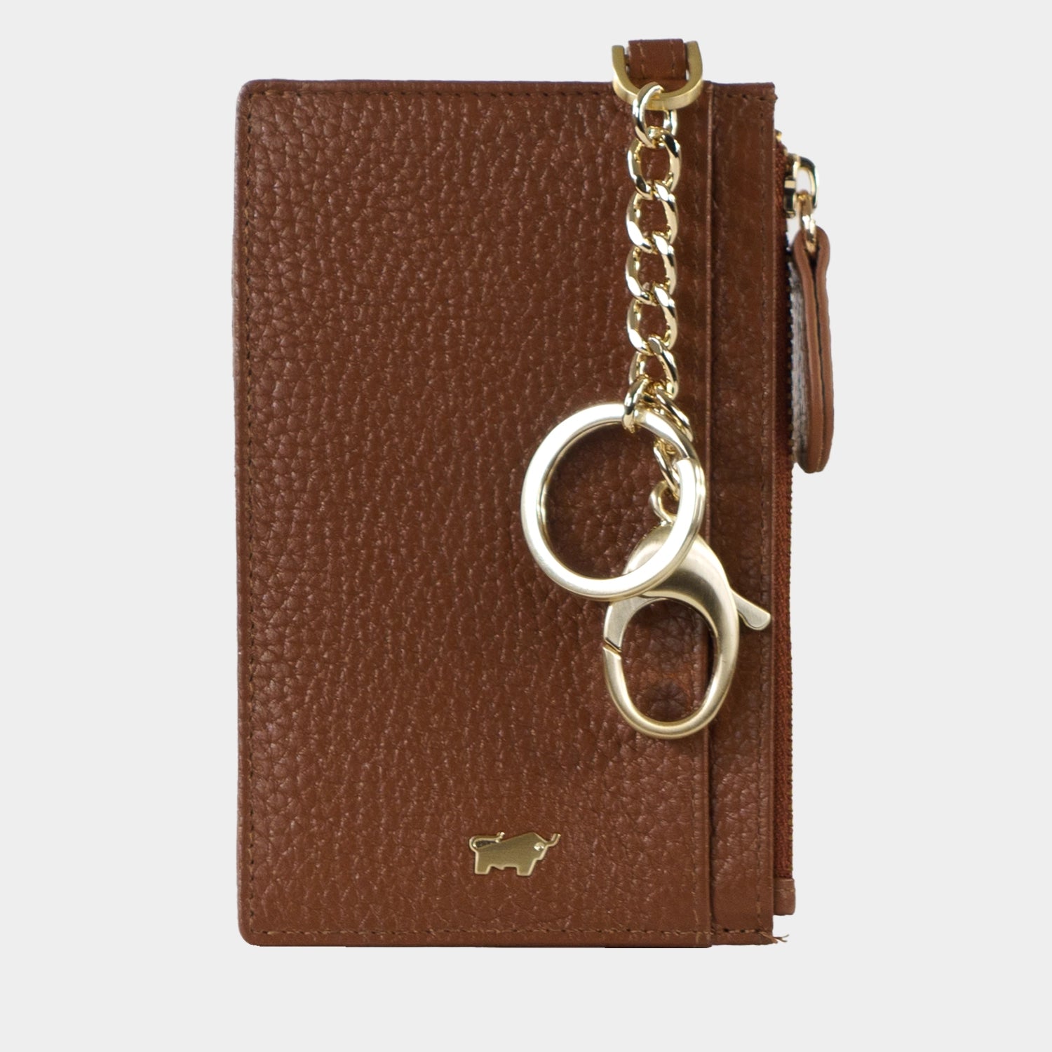 Frontansicht ASTI Geldbörse XS 4CS saddle brown