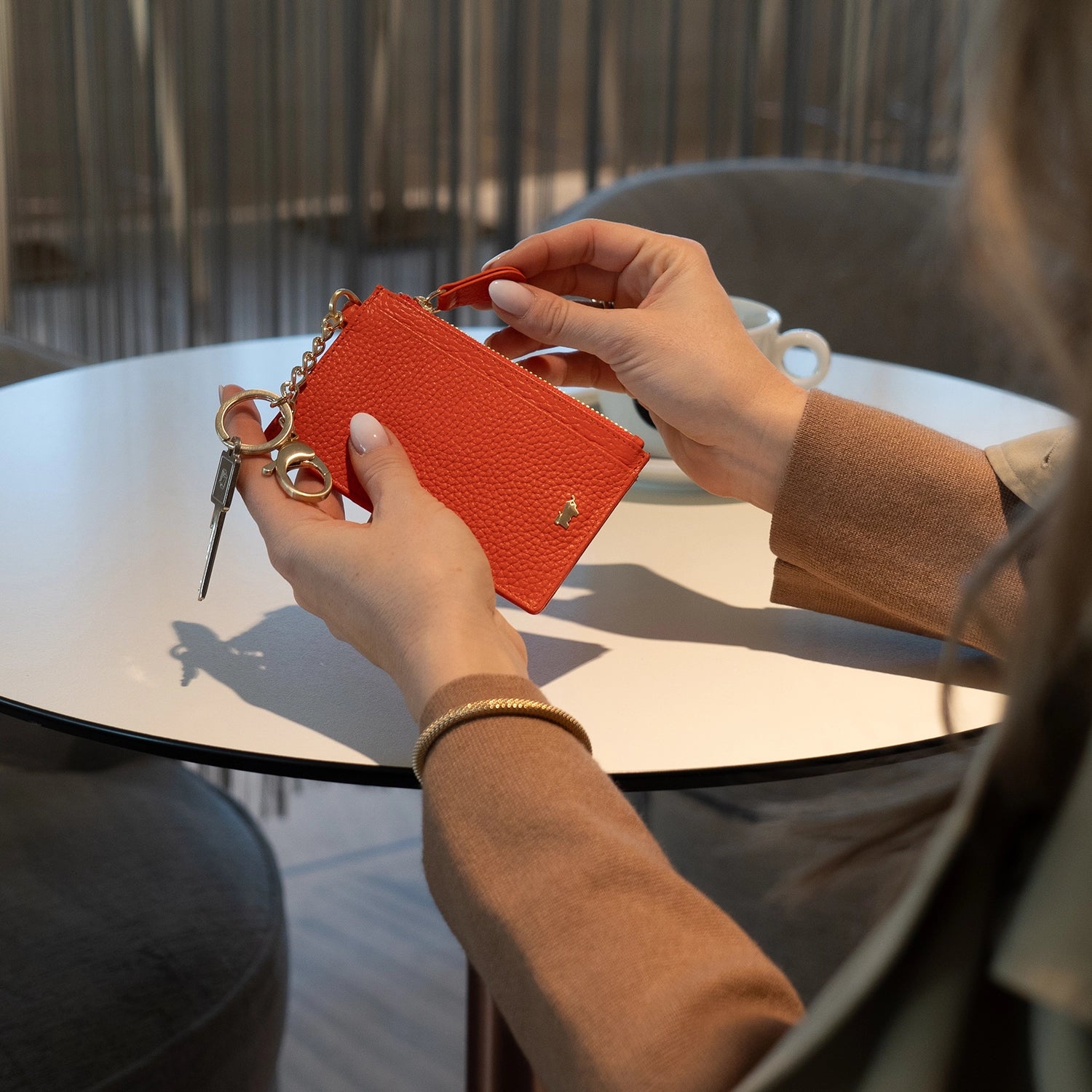 Keyfeature ASTI Geldbörse XS 4CS rich red