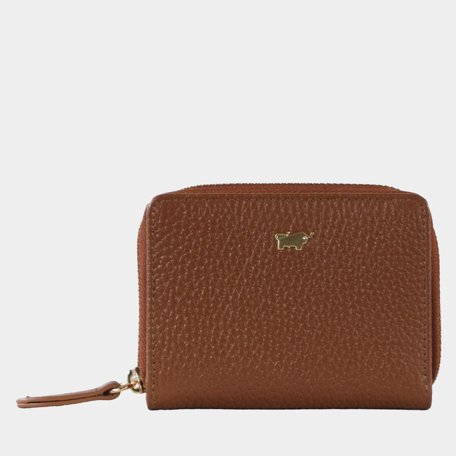 Frontansicht ASTI Mini RV-Geldbörse 5CS saddle brown