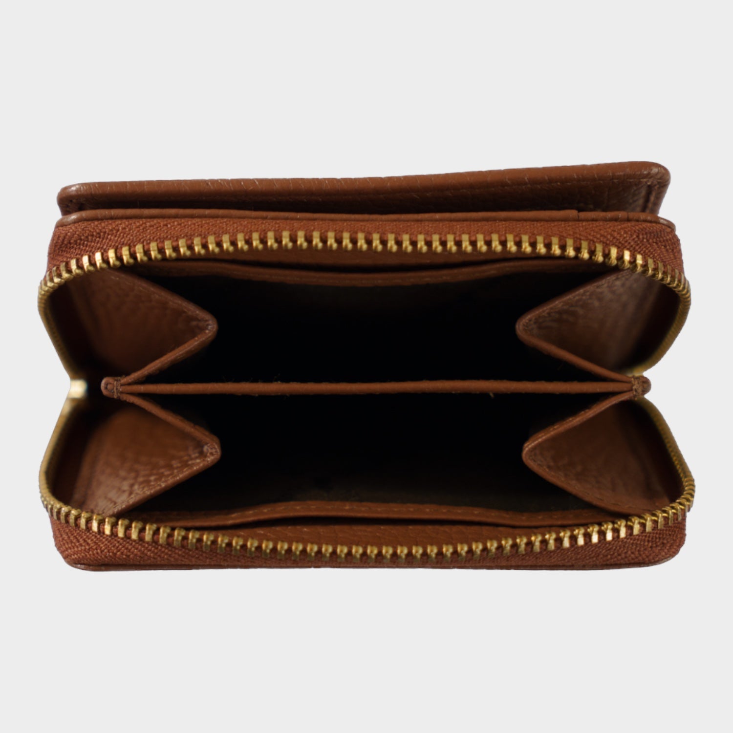 Innenansicht ASTI Mini RV-Geldbörse 5CS saddle brown