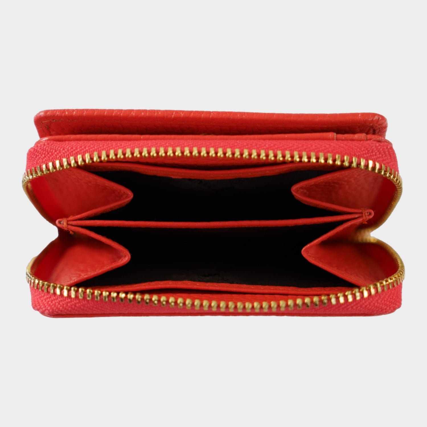 Innenansicht ASTI Mini RV-Geldbörse 5CS rich red