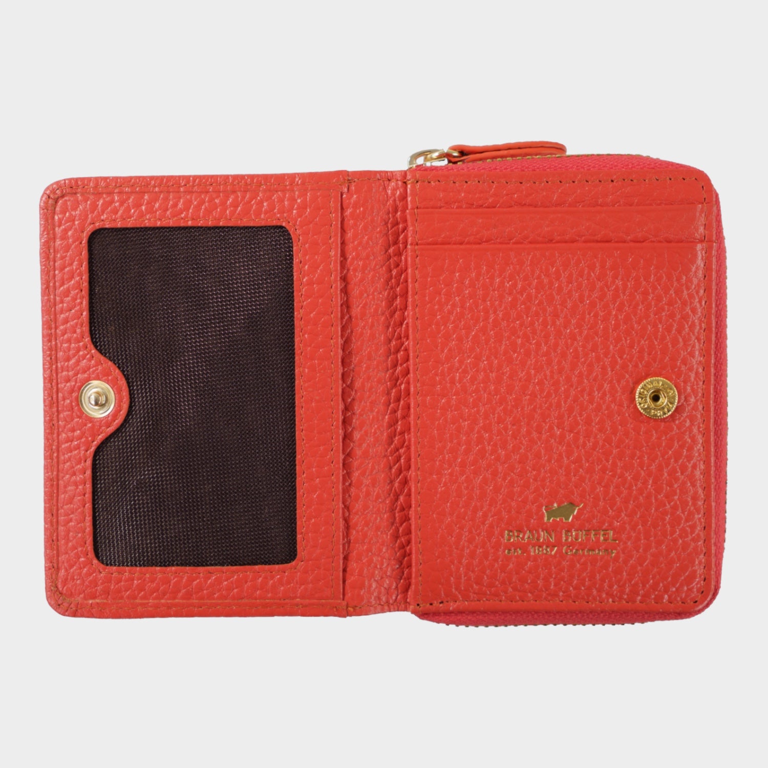 Innenansicht ASTI Mini RV-Geldbörse 5CS rich red