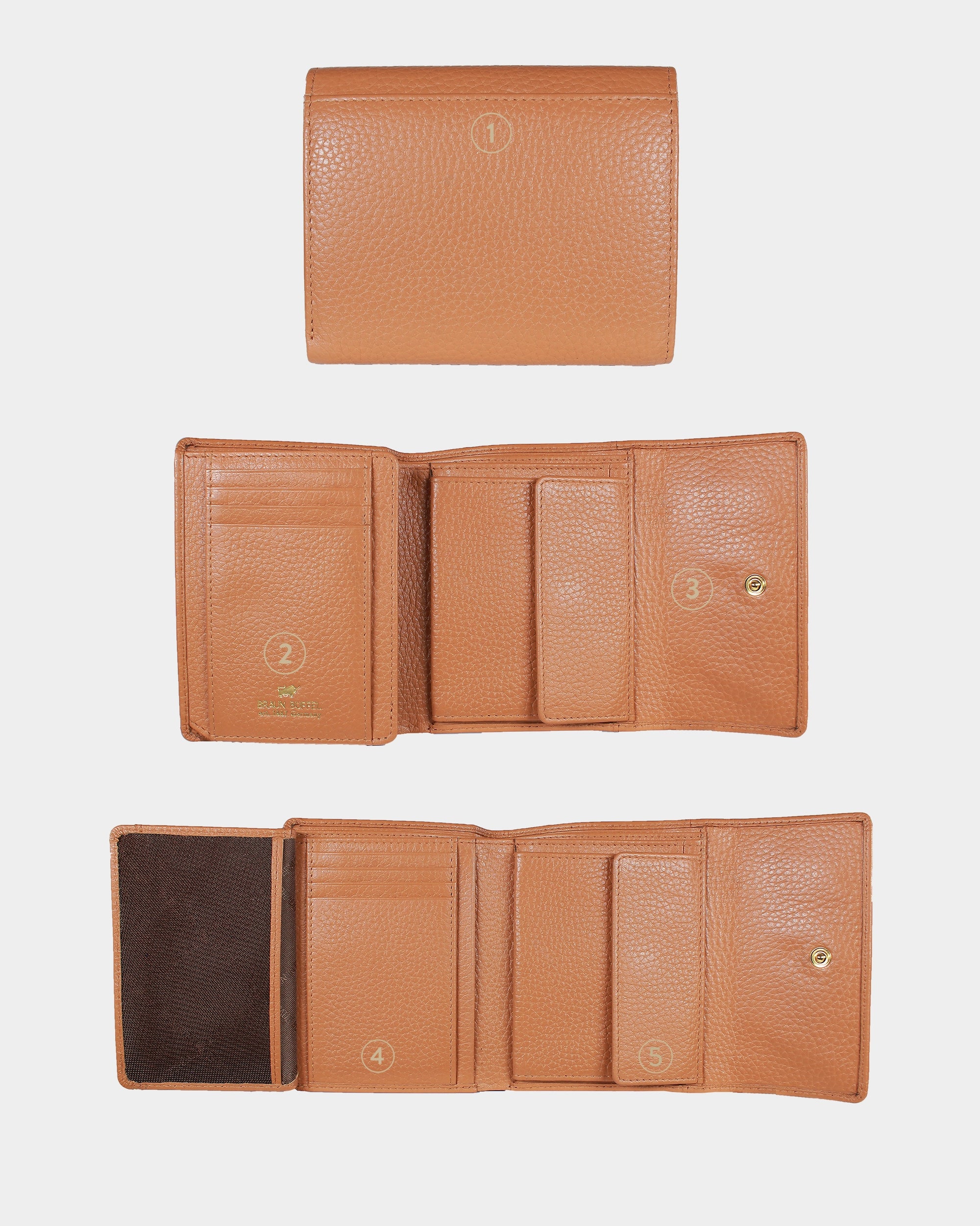 Personalisierungsbild ASTI Geldbörse M 8CS cognac