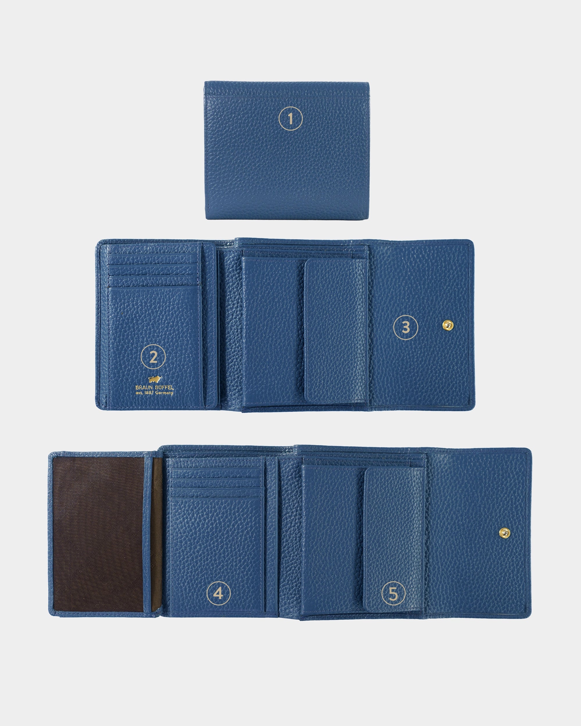 Personalisierung ASTI Geldbörse M 8CS dawn blue
