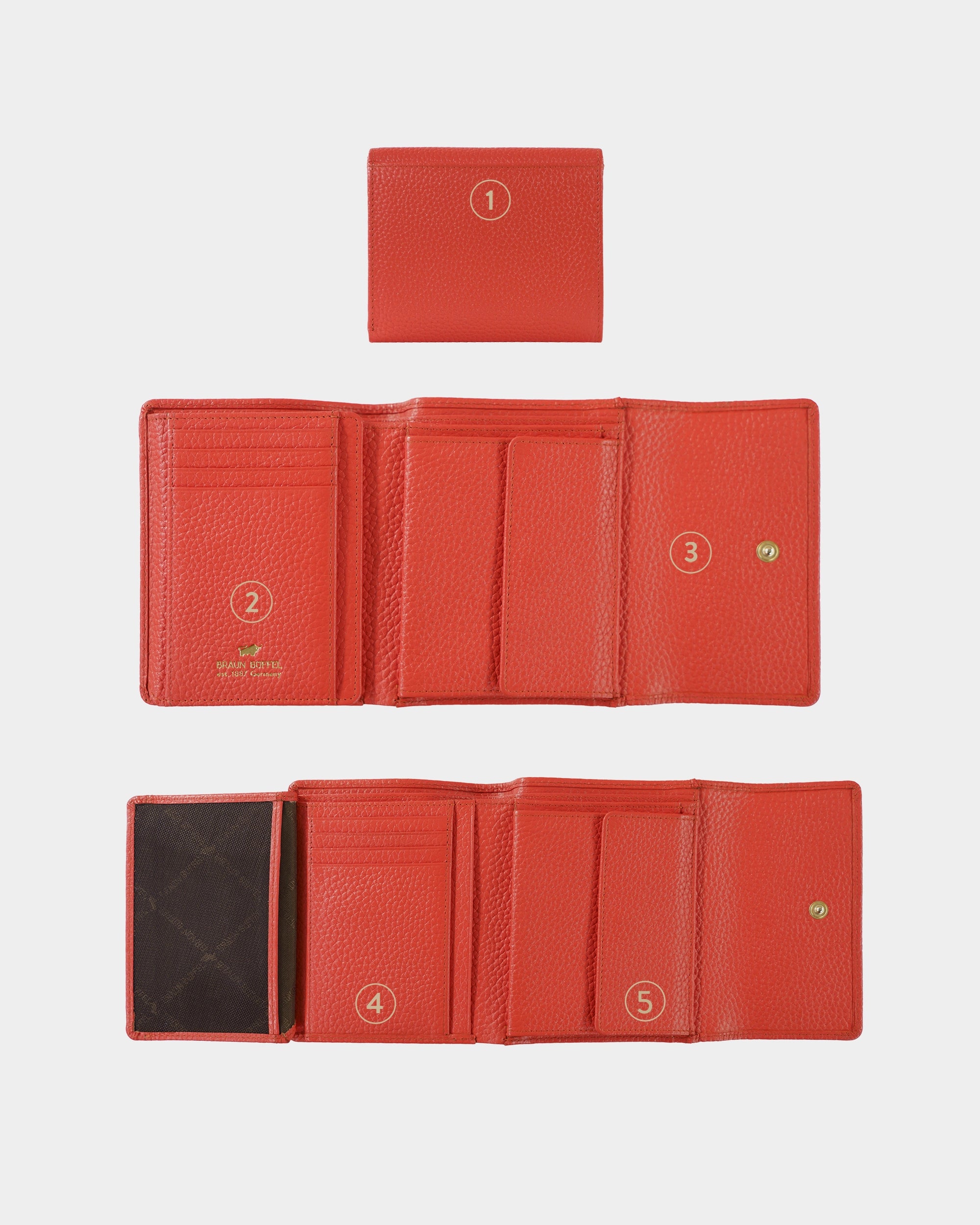 Personalisierung ASTI Geldbörse M 8CS rich red