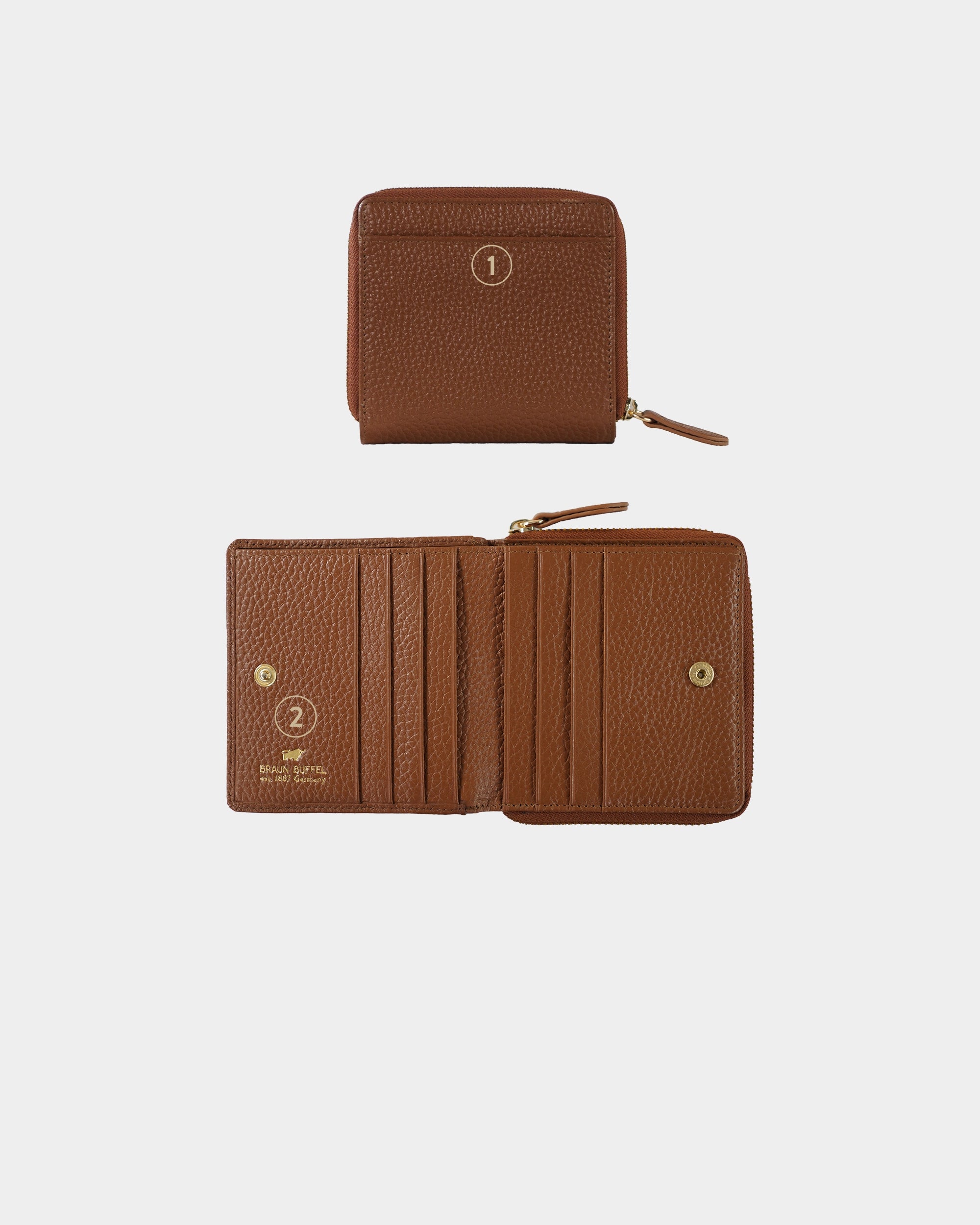 Personalisierung ASTI RV-Geldbörse S 6CS saddle brown