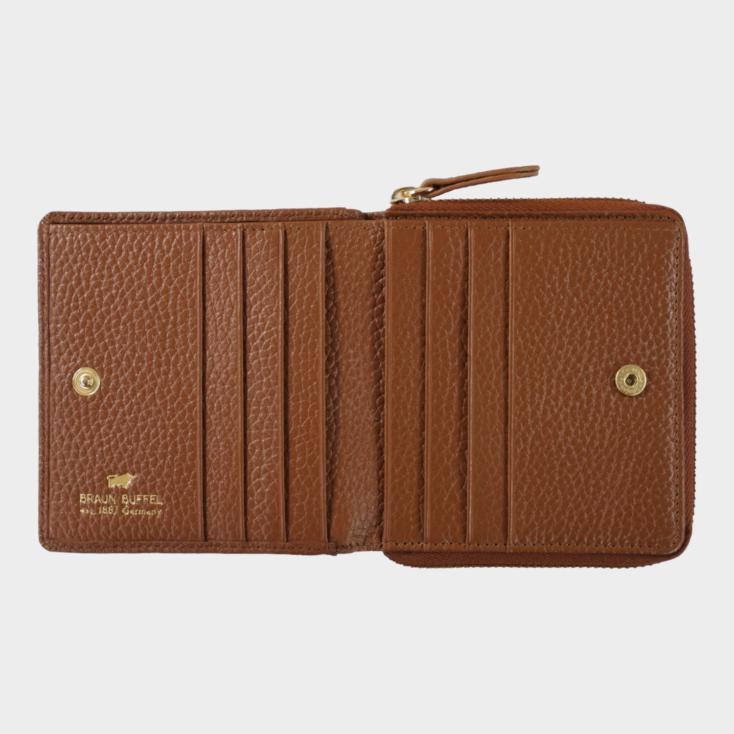 Innenansicht ASTI RV-Geldbörse S 6CS saddle brown