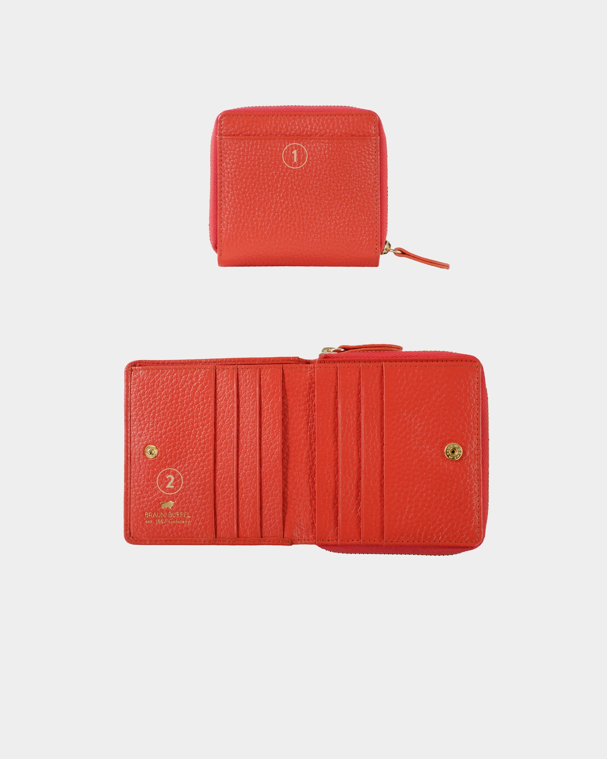 Personalisierung ASTI RV-Geldbörse S 6CS rich red