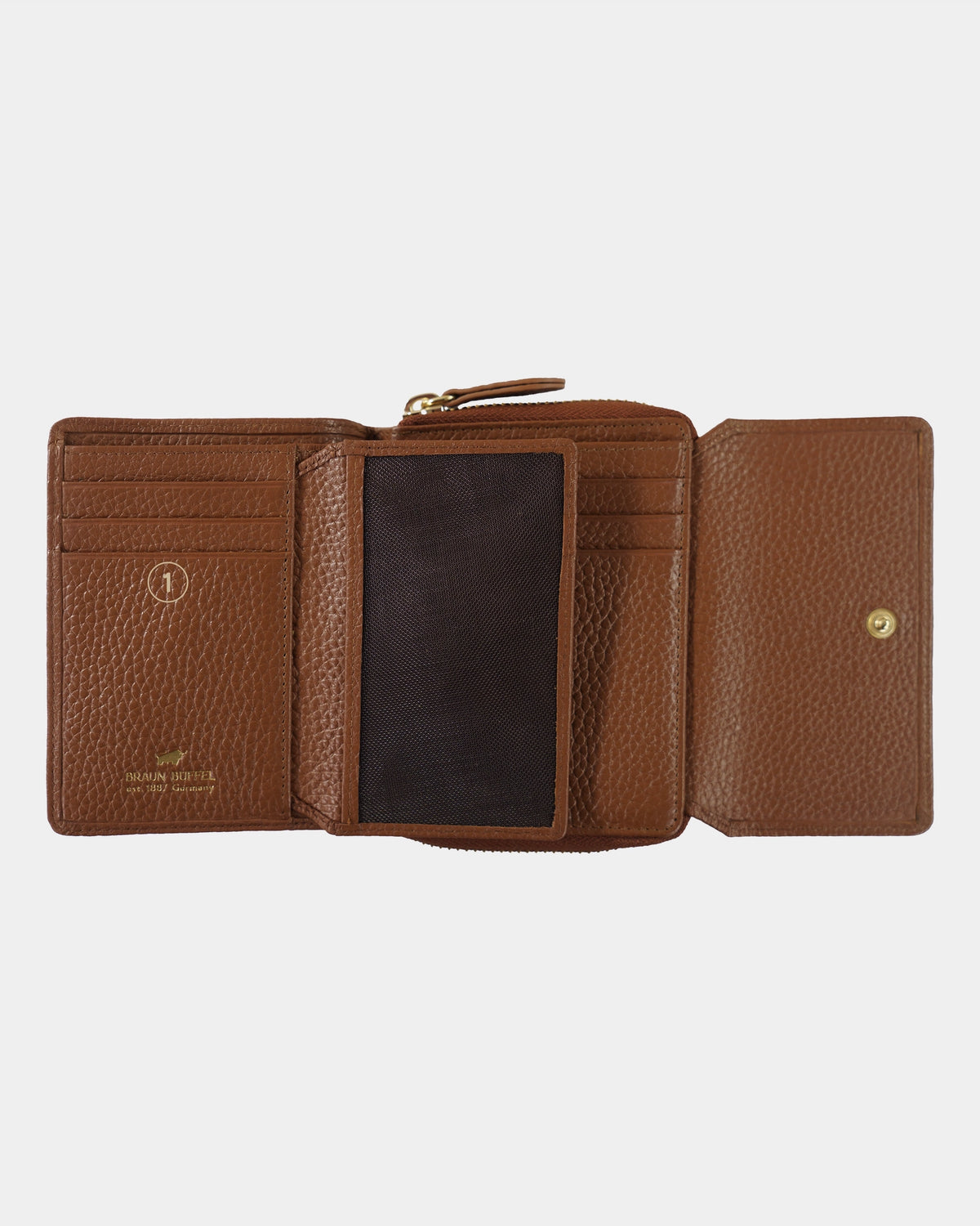 Personalisierung ASTI RV-Geldbörse M 8CS saddle brown