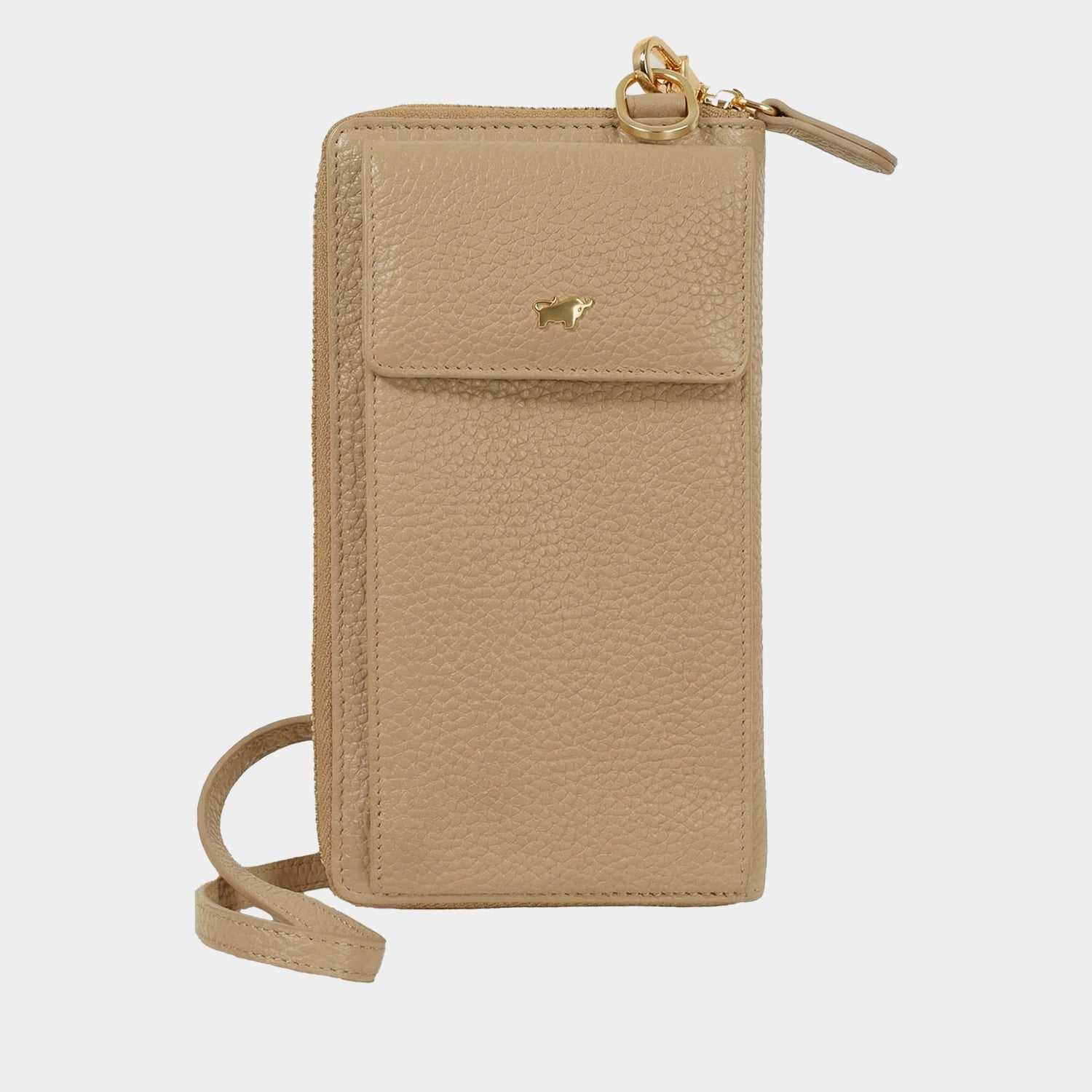 Frontansicht ASTI RV-Geldbörse mit Handyfach 18CS caramel