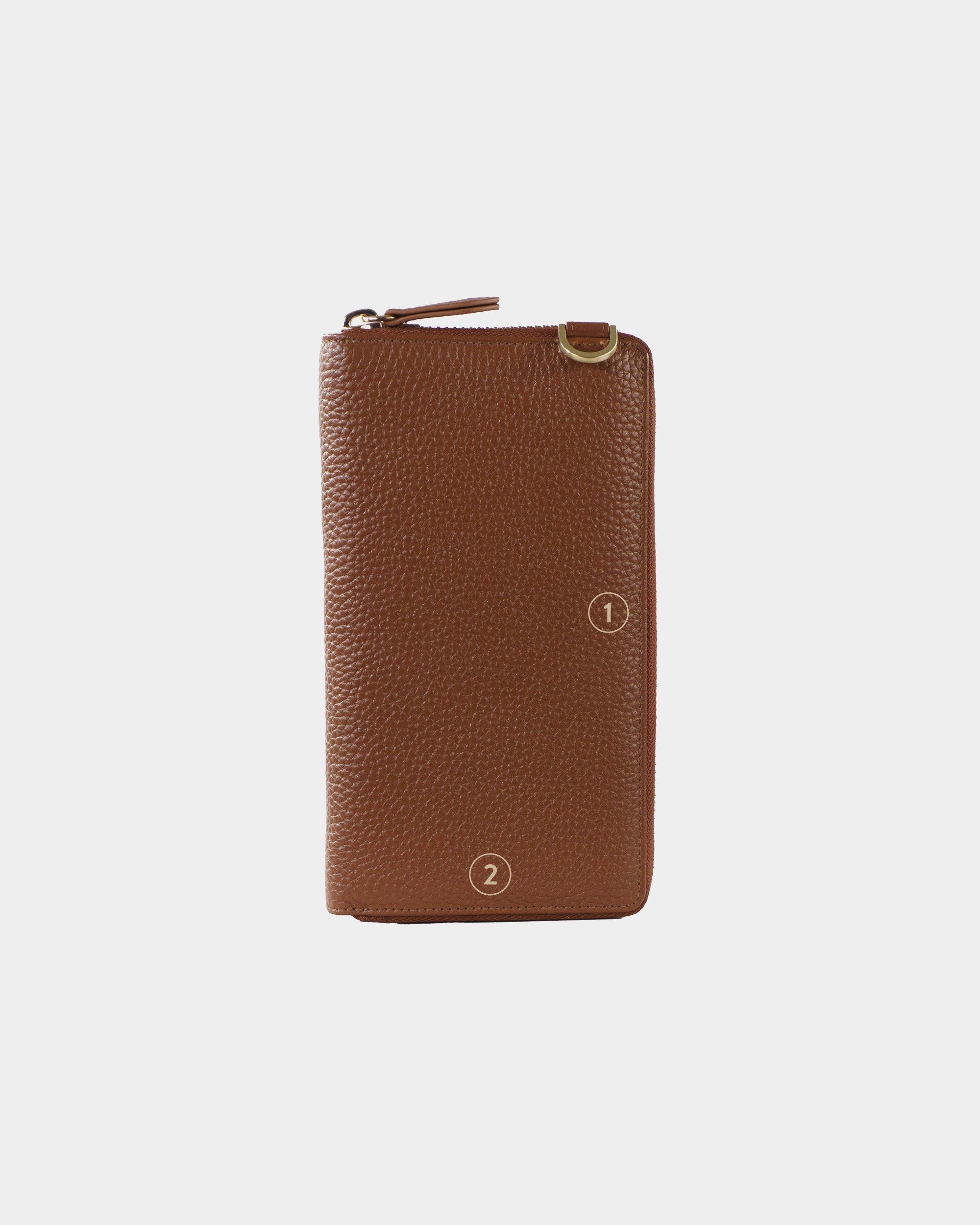 Personalisierung ASTI RV-Geldbörse mit Handyfach saddle brown