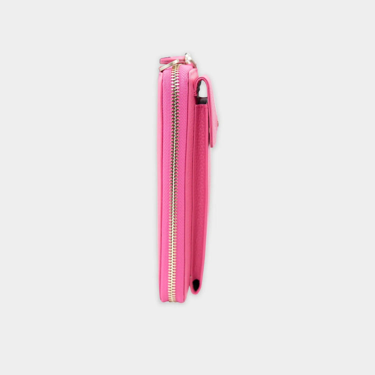 Seitenansicht ASTI RV-Geldbörse mit Handyfach meta pink