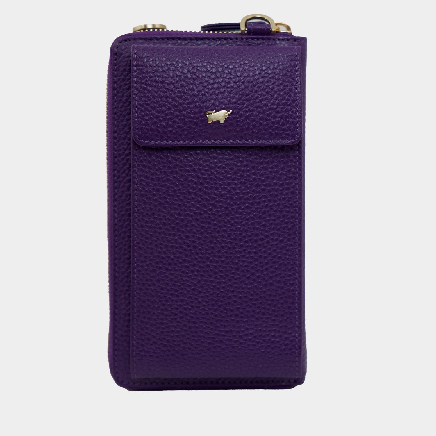 Frontansicht ASTI RV-Geldbörse mit Handyfach dark violet