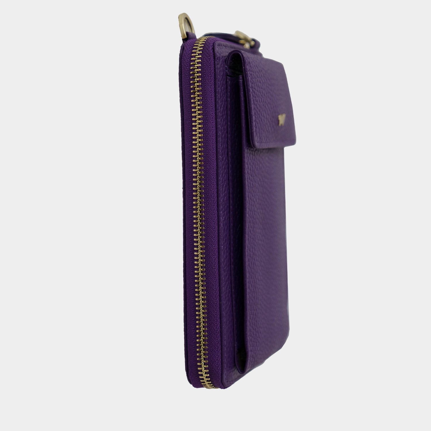 Seitenansicht ASTI RV-Geldbörse mit Handyfach dark violet