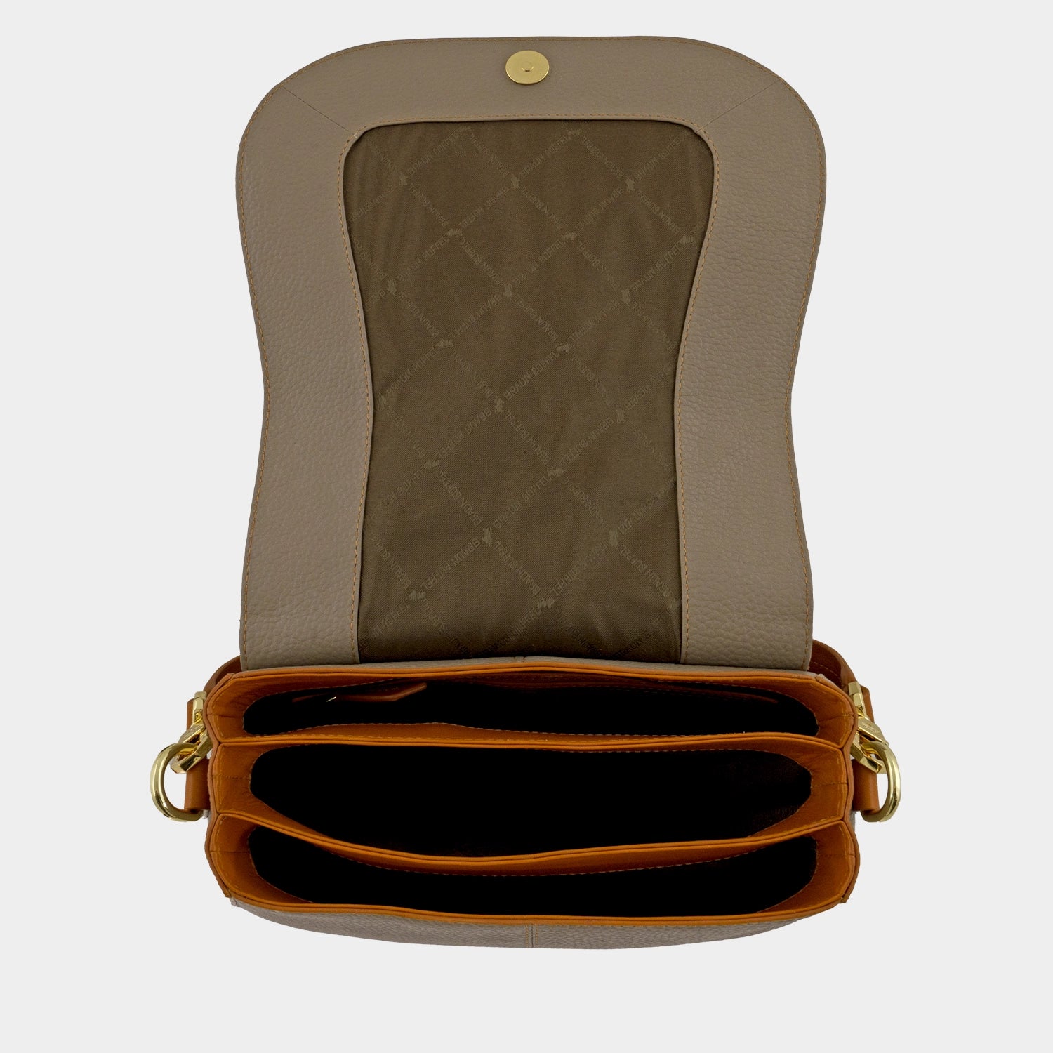 Innenansicht ELIN Umhängetasche L taupe