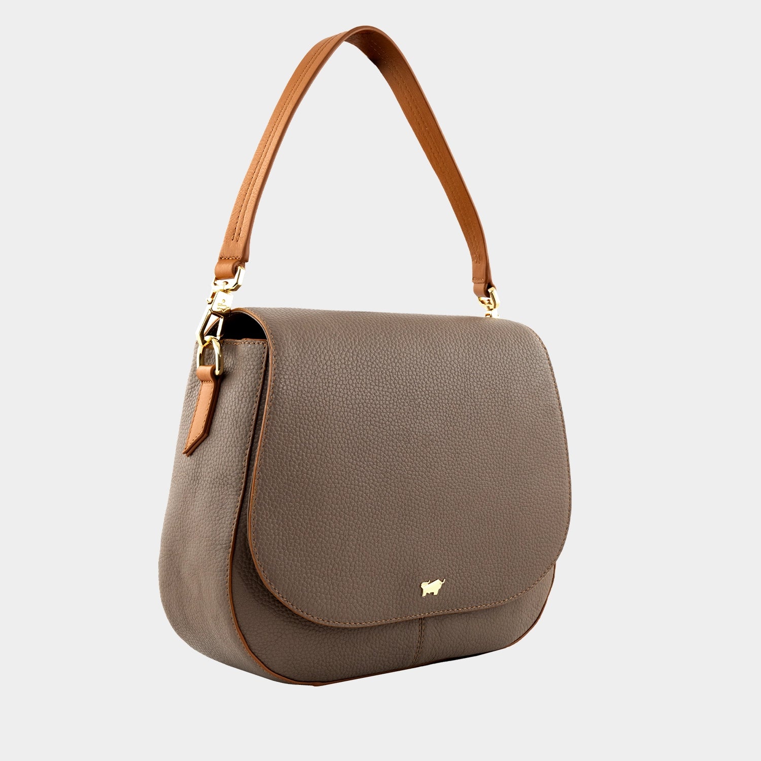 Schrägansicht ELIN Umhängetasche L taupe