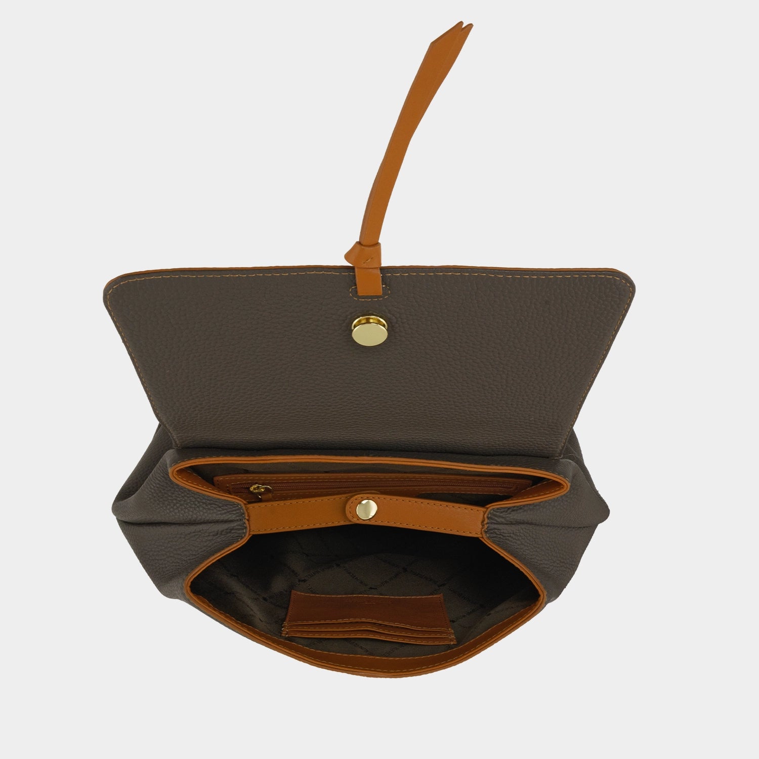 Innenansicht ELIN Rucksack cedar brown
