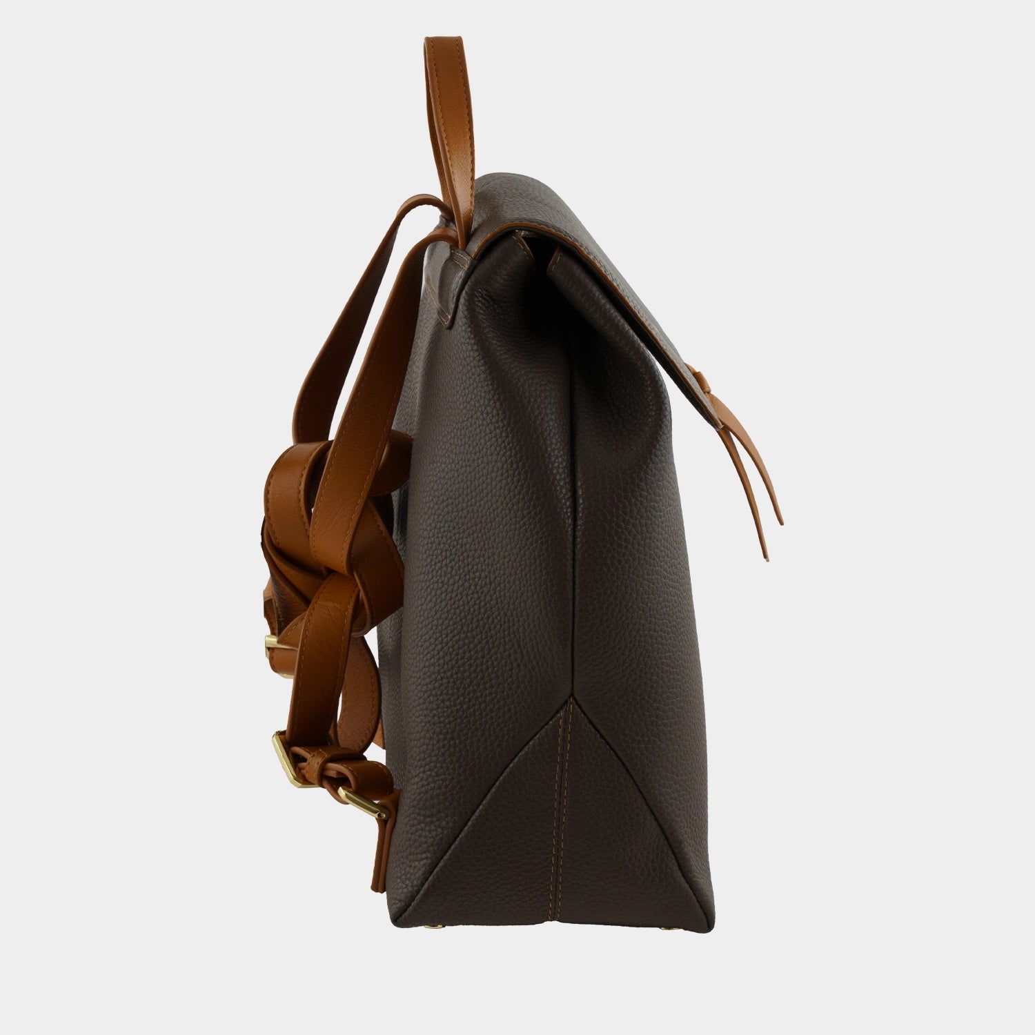 Seitenansicht ELIN Rucksack cedar brown