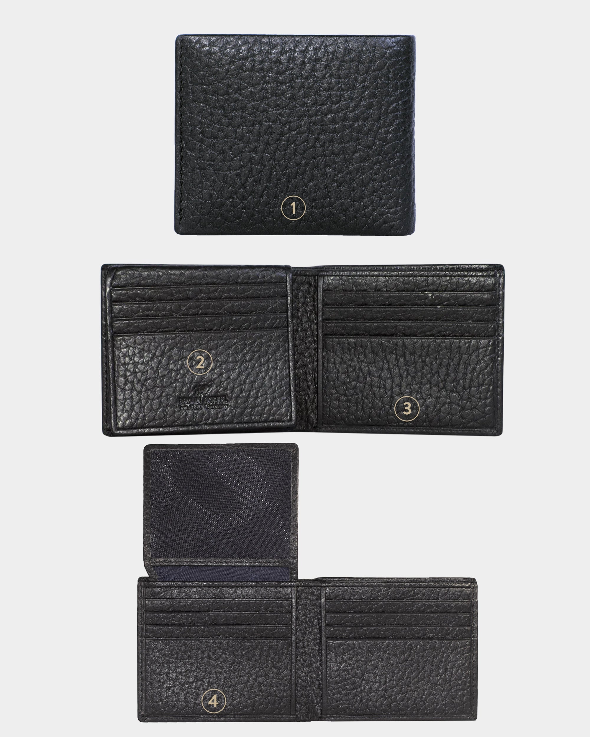 YANNIK RFID card wallet 12CS black