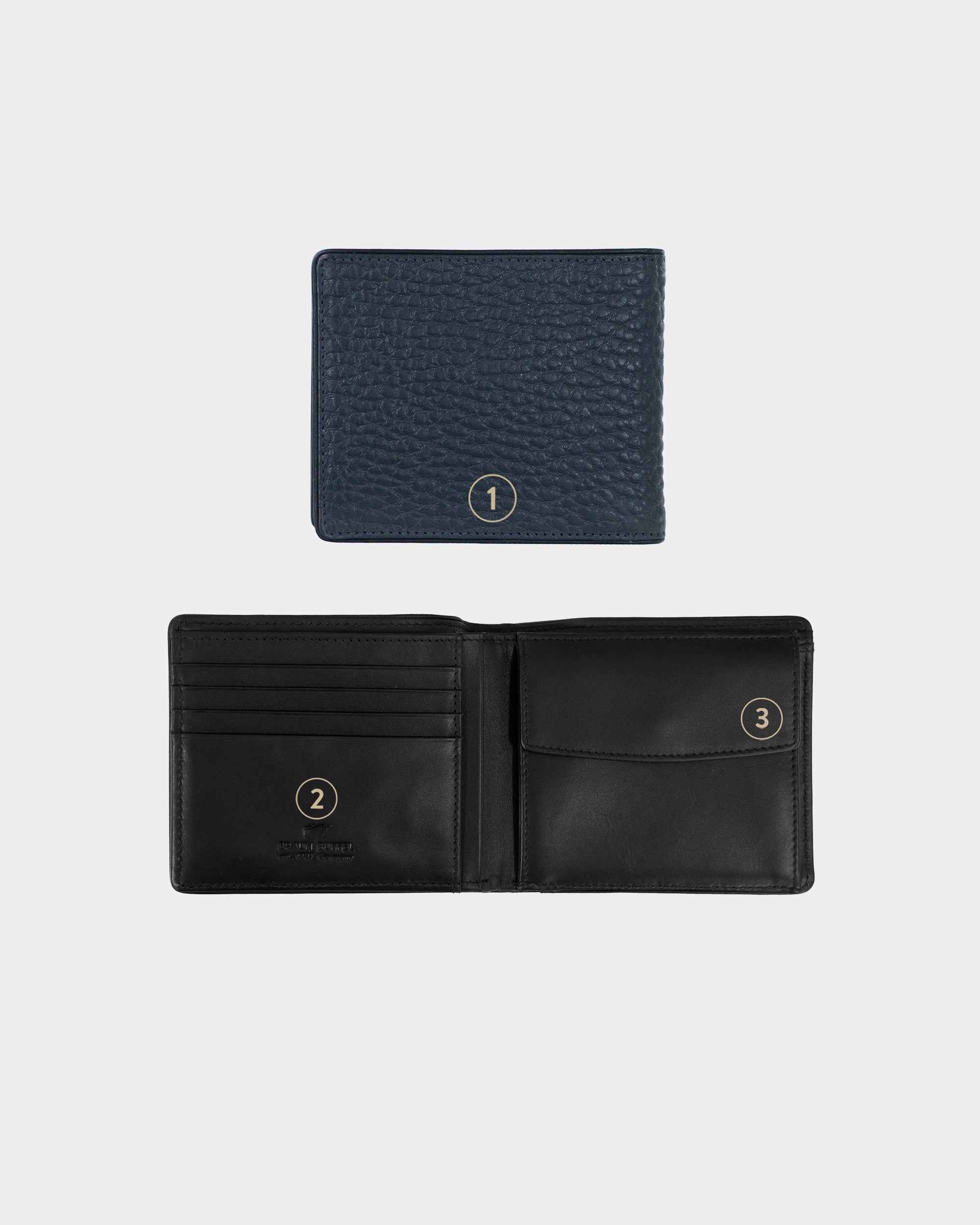 BEN Geldbörse 4+4CS navy/black