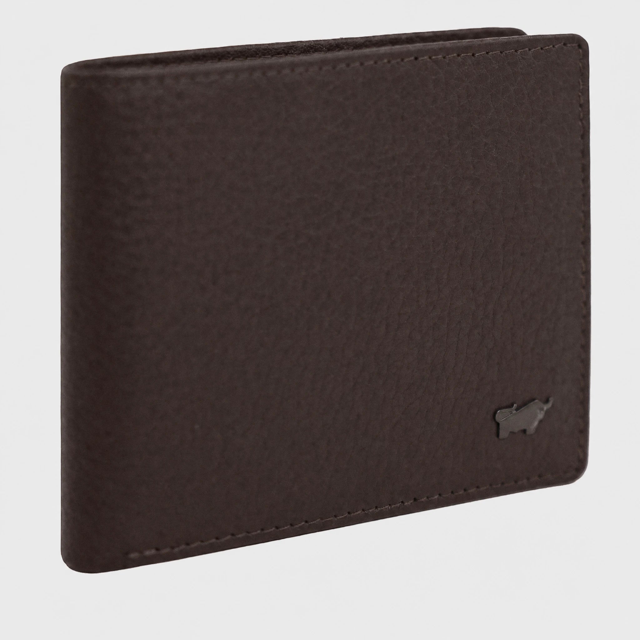Schrägansicht THEO RFID Geldbörse 4+4CS braun